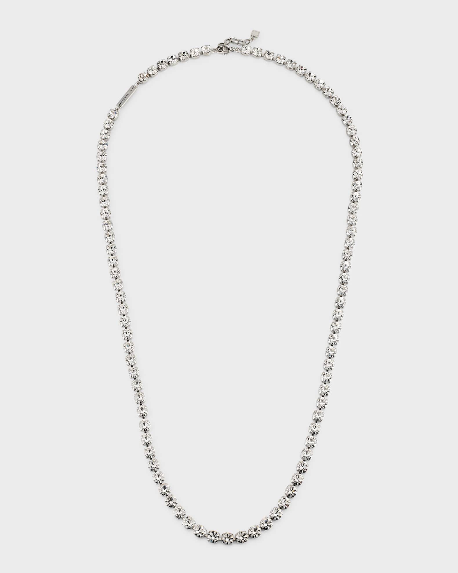Givenchy Men's 4G Crystal Long Necklace | Neiman Marcus