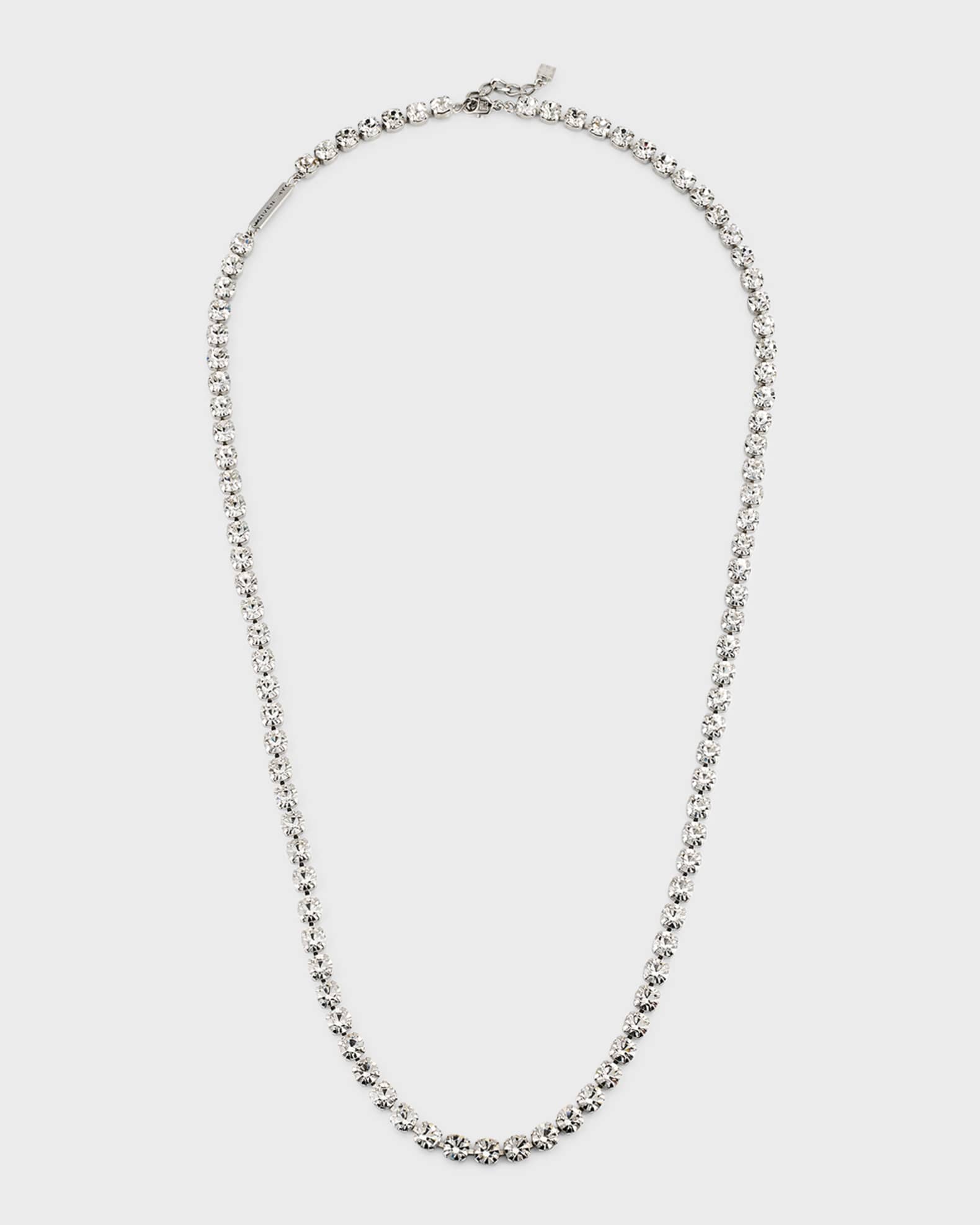 Givenchy Men's 4G Crystal Long Necklace Neiman Marcus