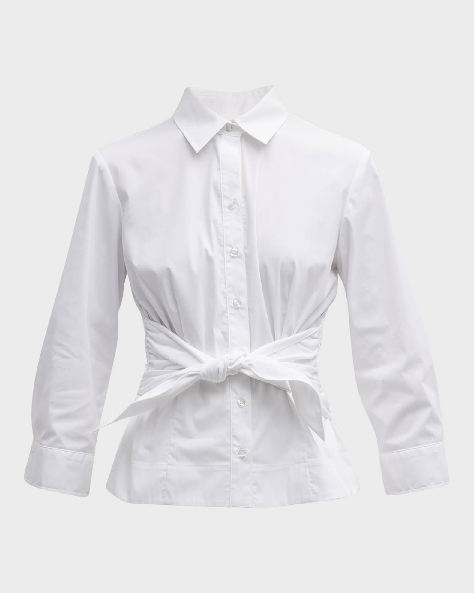 Ellis Tie Waist Shirt | Khaki