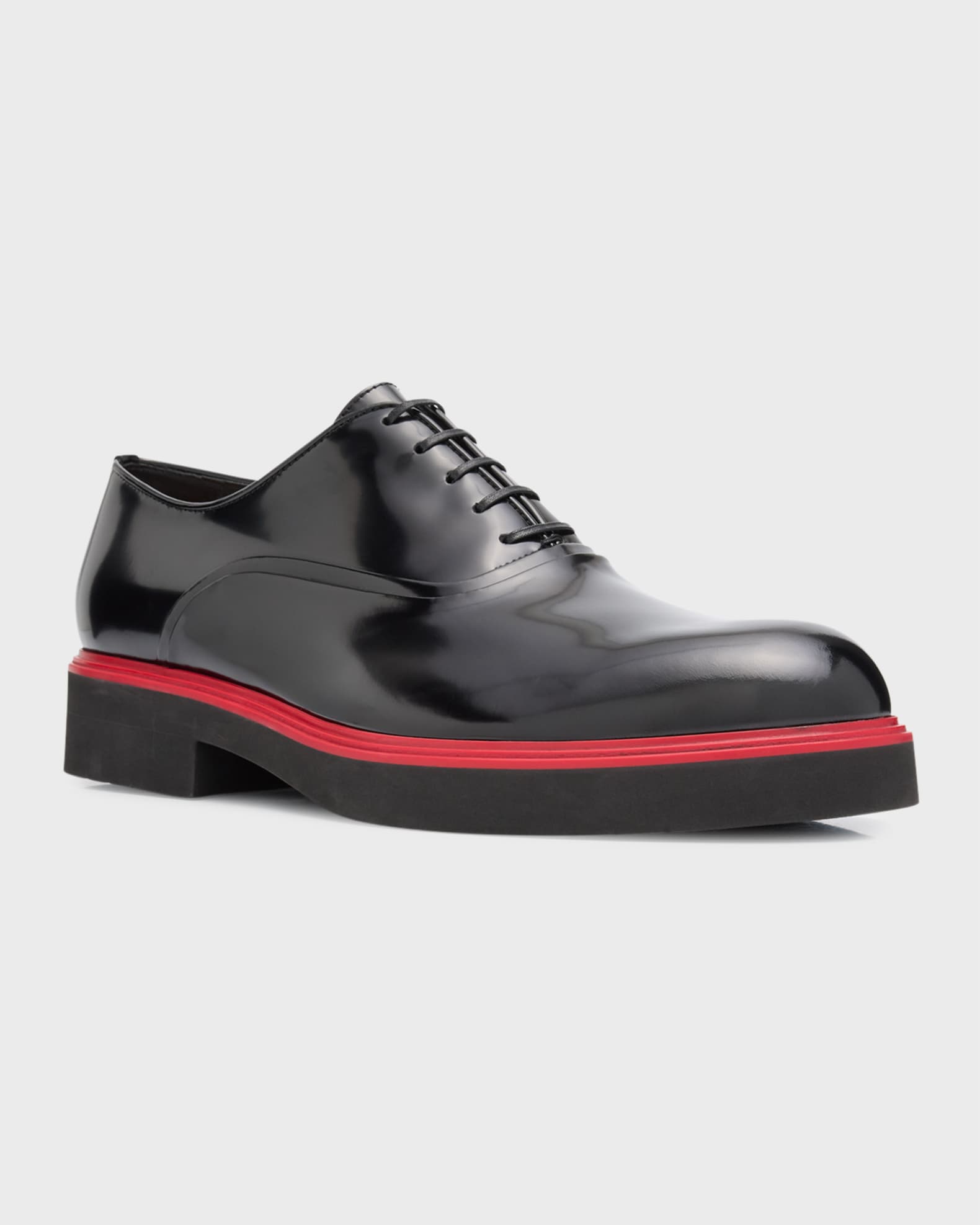 Ferragamo Men's Fiorino Leather Derby Loafers | Neiman Marcus Ferragamo Men's Fiorino Leather Derby Loafers | Neiman Marcus