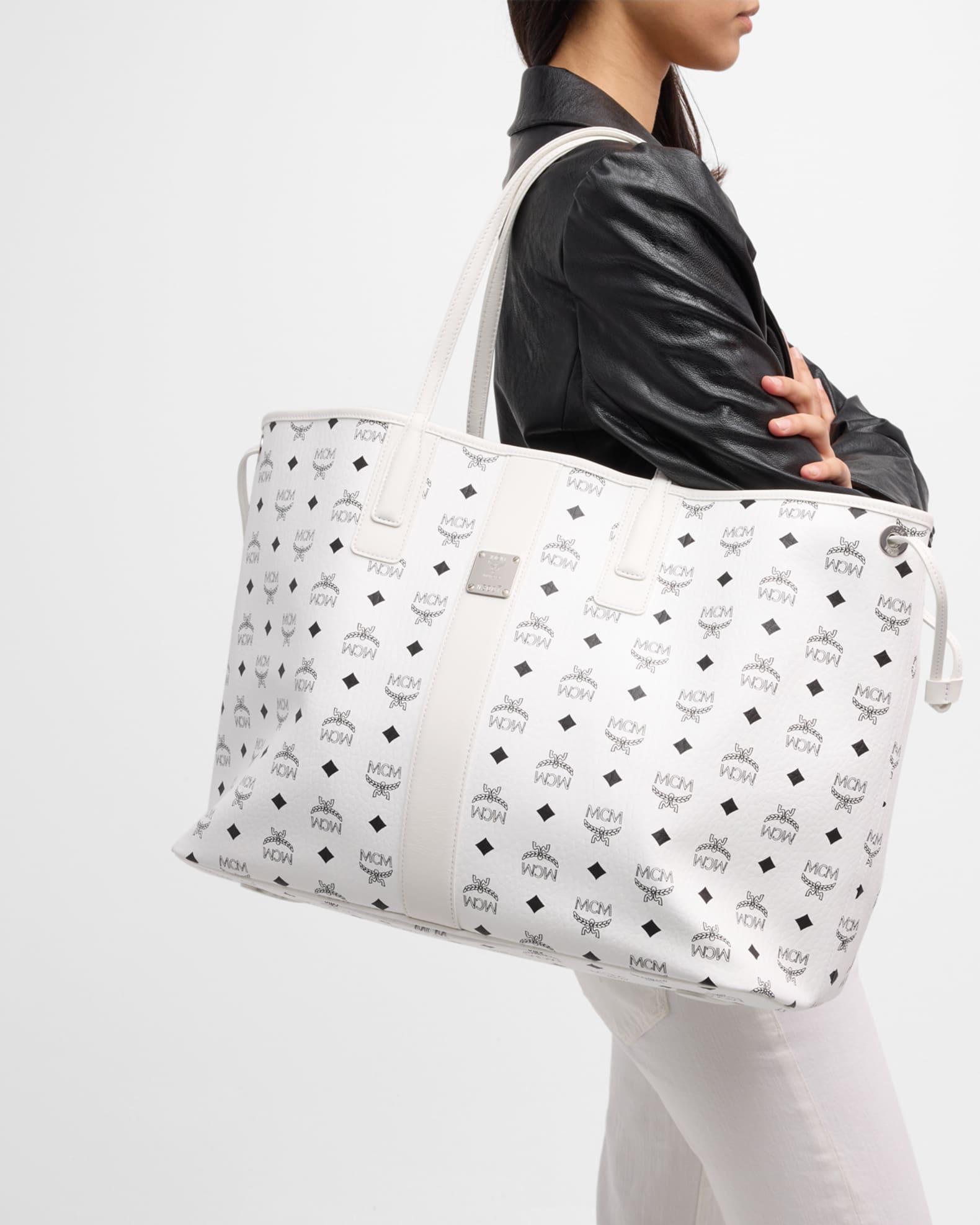 Liz Large Reversible Visetos Shopper Tote Bag 1