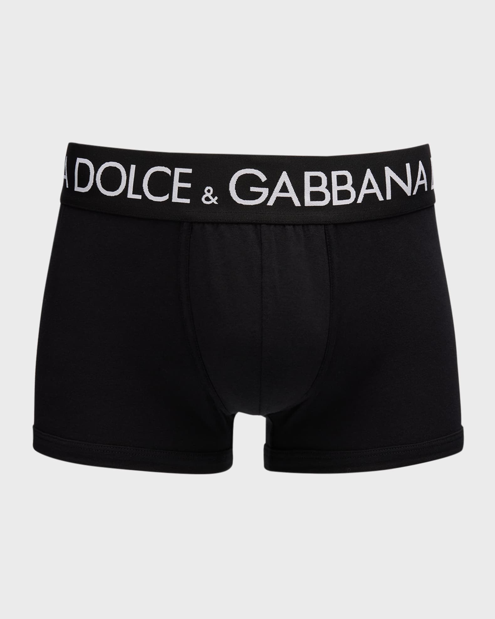 Dolce&Gabbana Men's 2-Pack Waistband-Logo Jersey Boxers | Neiman Marcus