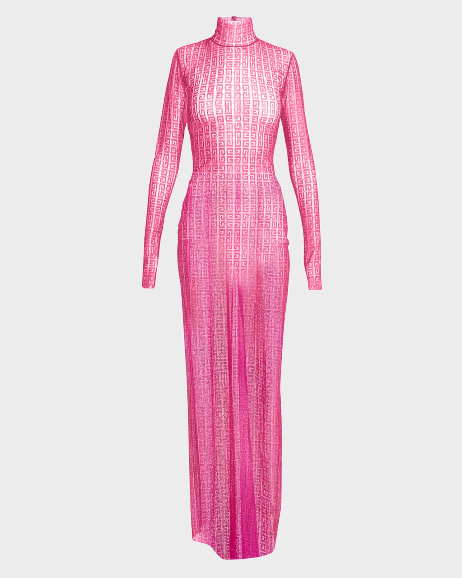Givenchy 4G Print Sheer Tulle Dress | Neiman Marcus