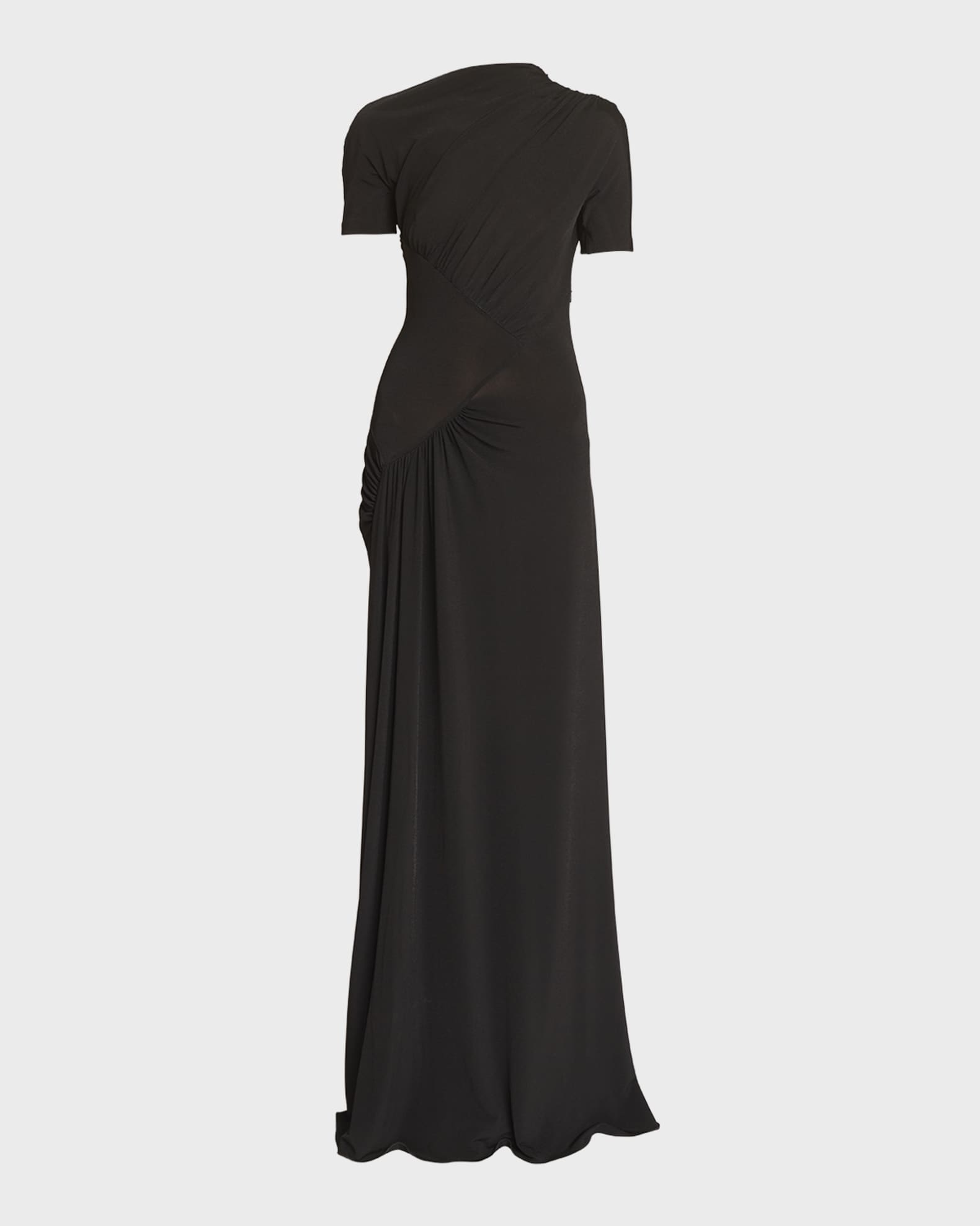 Givenchy Draped Jersey Gown with Sheer Inset Detail | Neiman Marcus