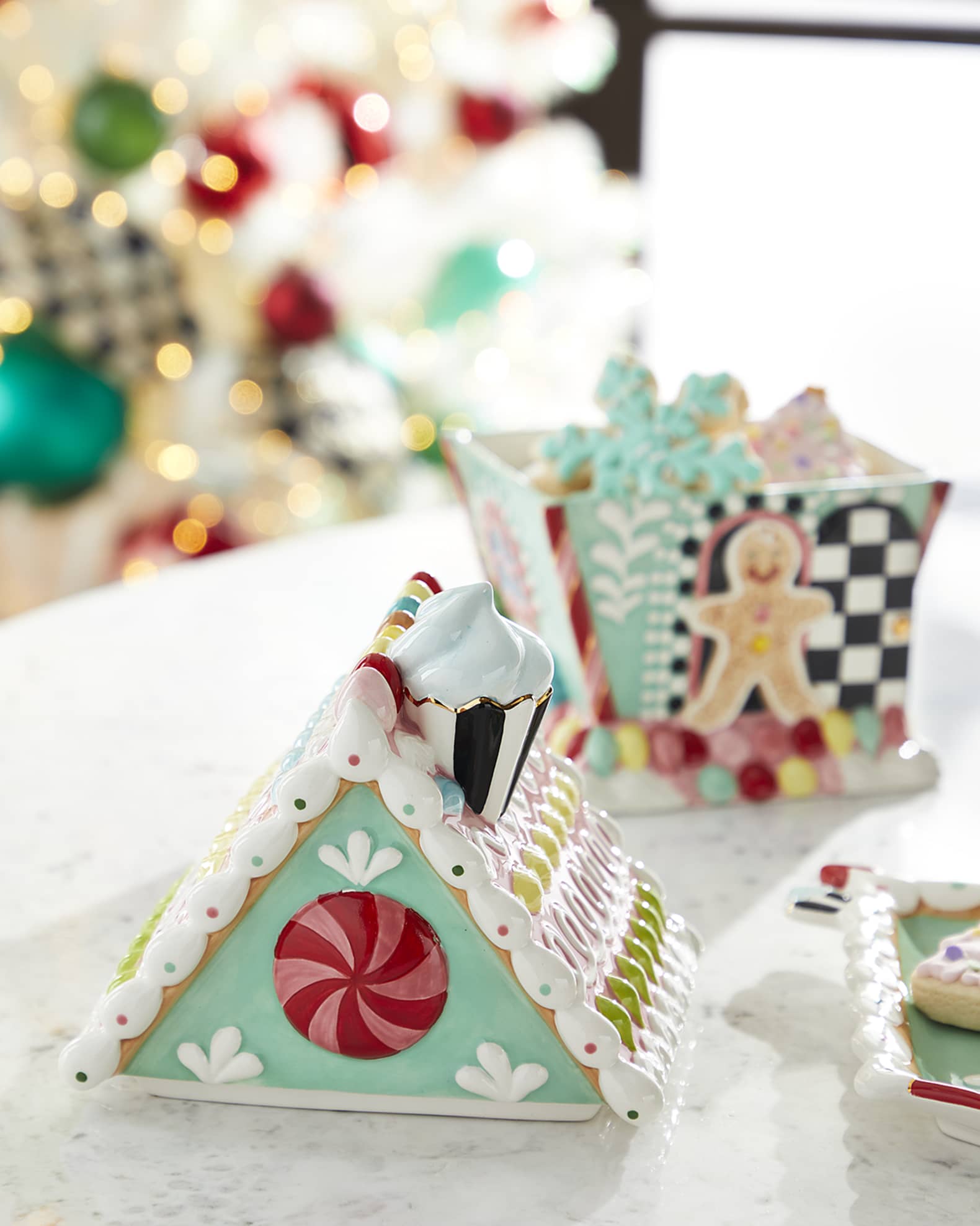 Christmas Cookie Jar, Holiday Cookie Jar, Gingerbread Cookie Jar, Fake  Frosting Candy Cane Jar, Christmas Candy Jar, Holiday Sweets Display 