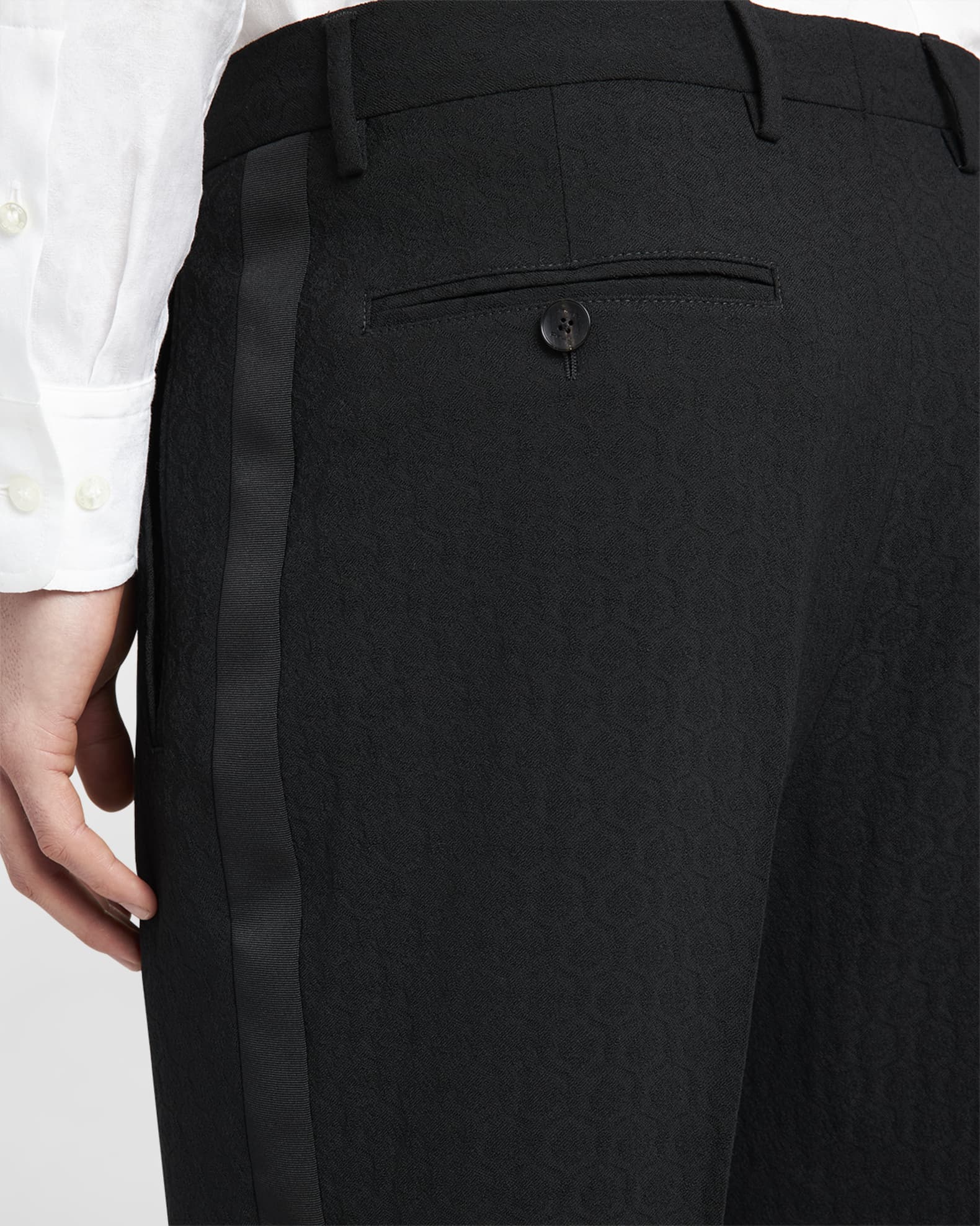 Etro Men's Pleated Tuxedo Pants Neiman Marcus