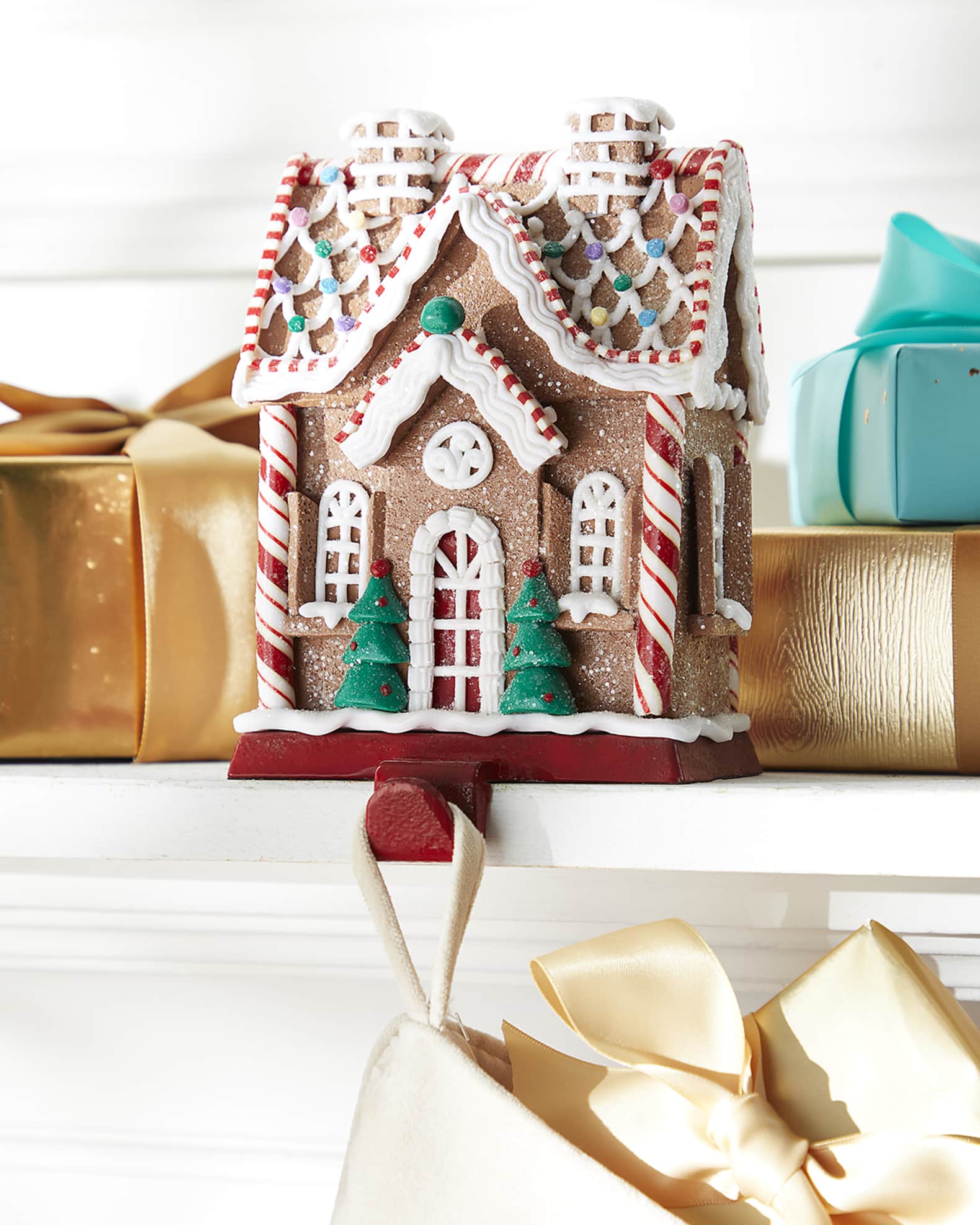 Neiman Marcus Gingerbread House Stocking Holder Neiman Marcus
