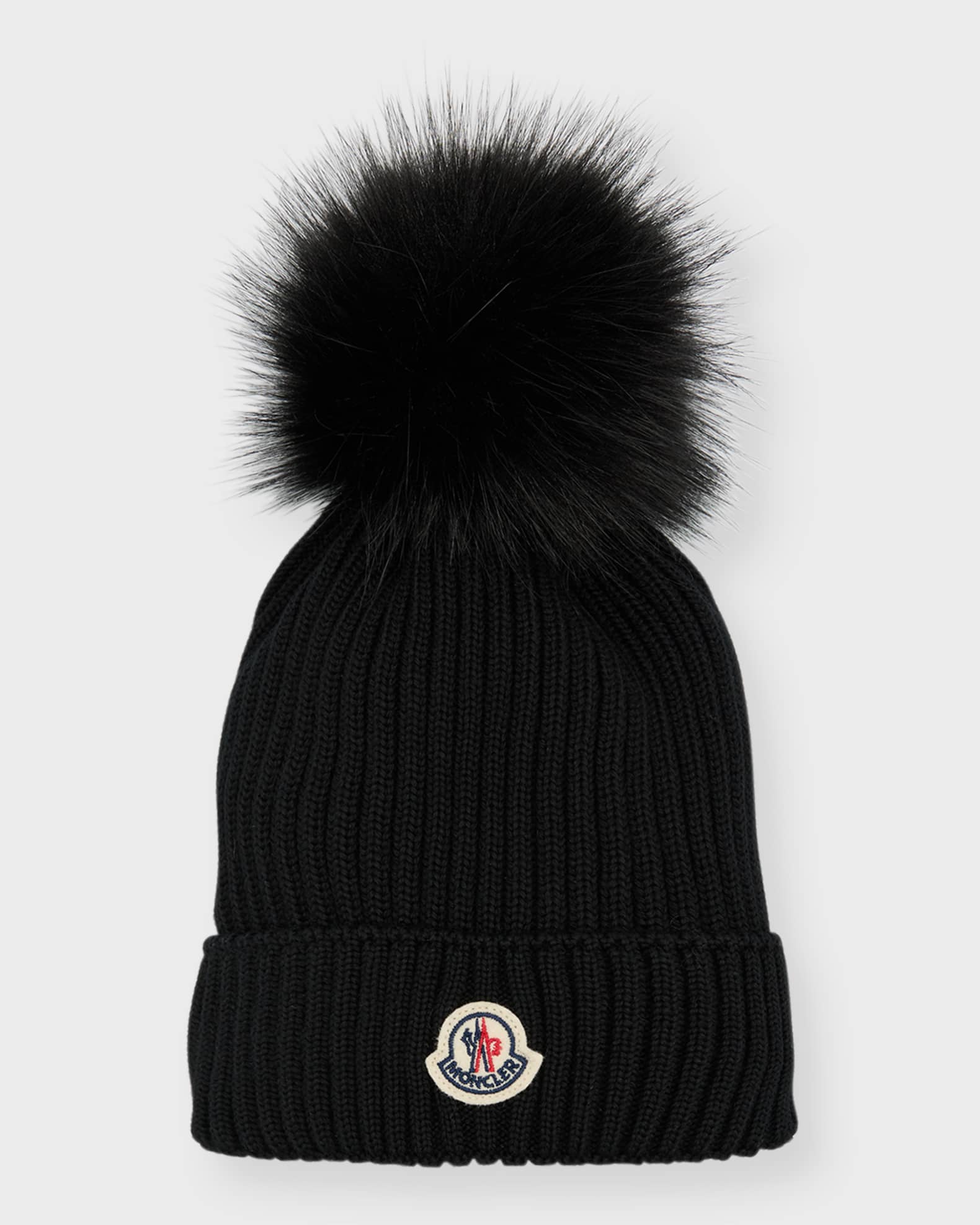 Moncler ribbed beanie hot sale