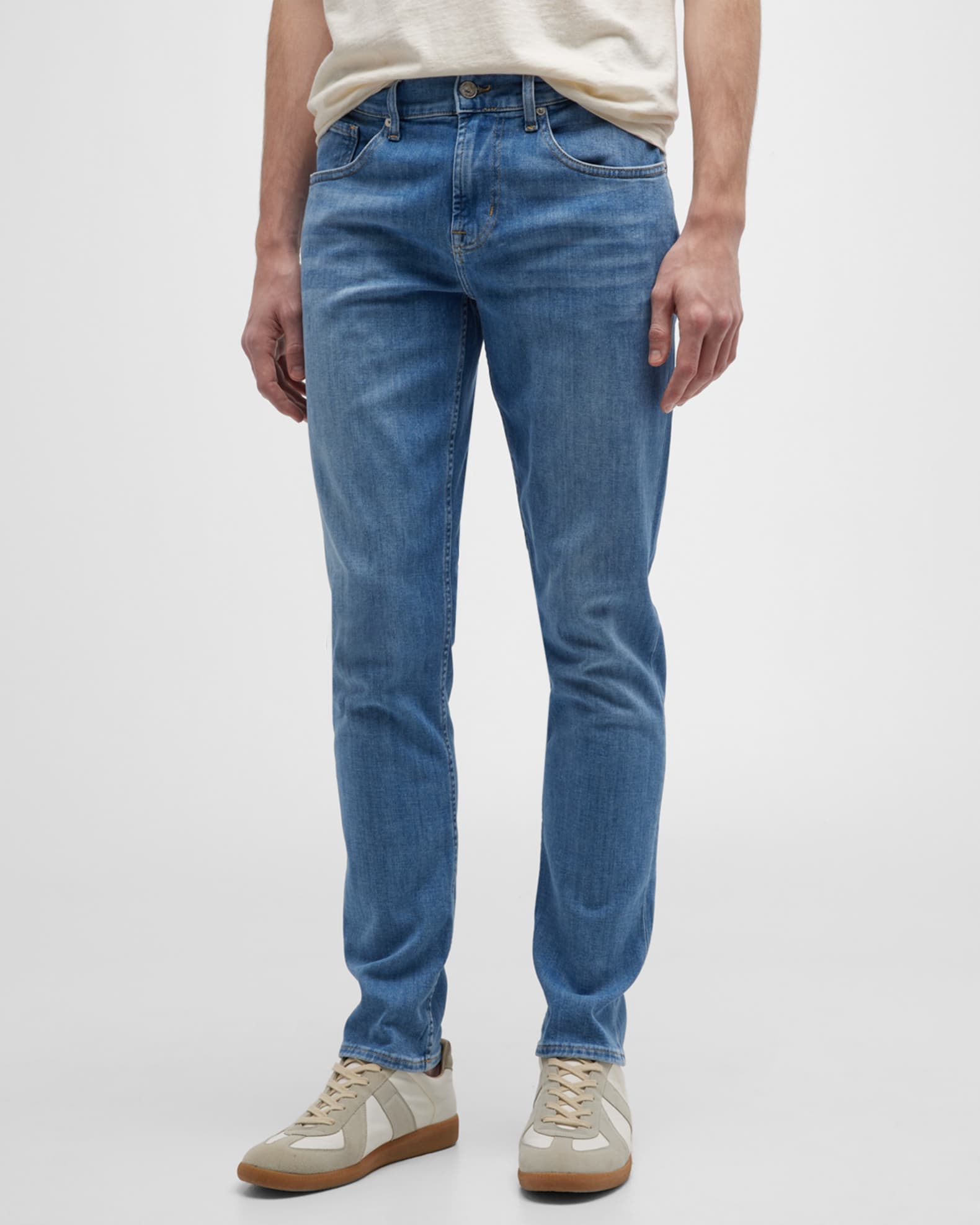 7 for all mankind Men's Slimmy Tapered Luxe Denim Jeans | Neiman Marcus