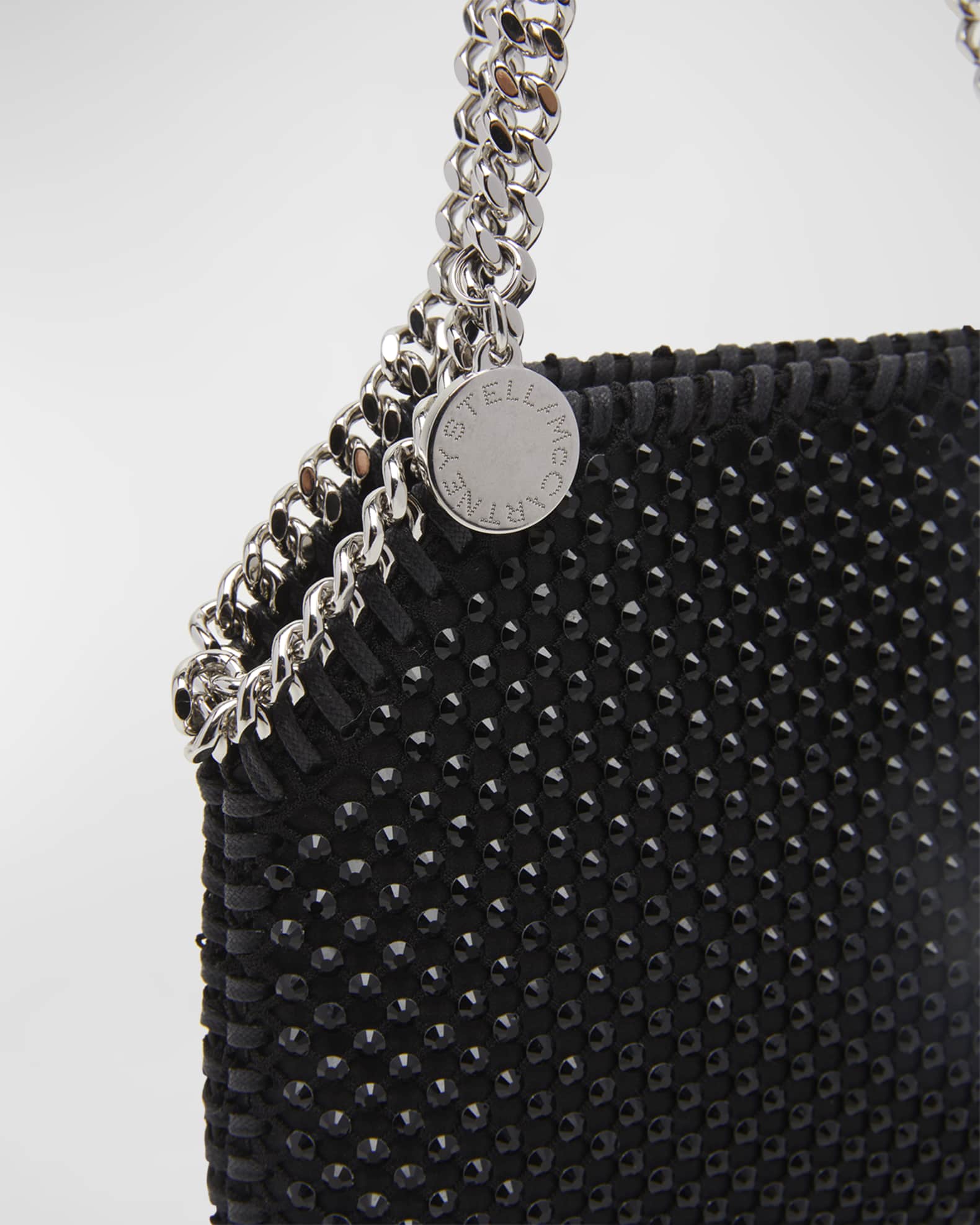 Stella McCartney Falabella Mini Eco Crystal Shoulder Bag | Neiman Marcus