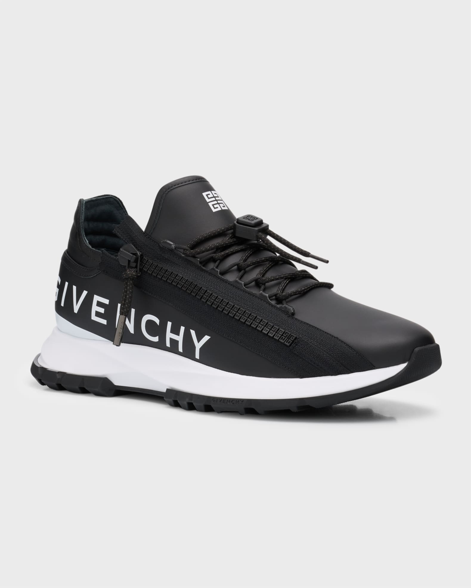 Men s Spectre Leather Side Zip Runner Sneakers