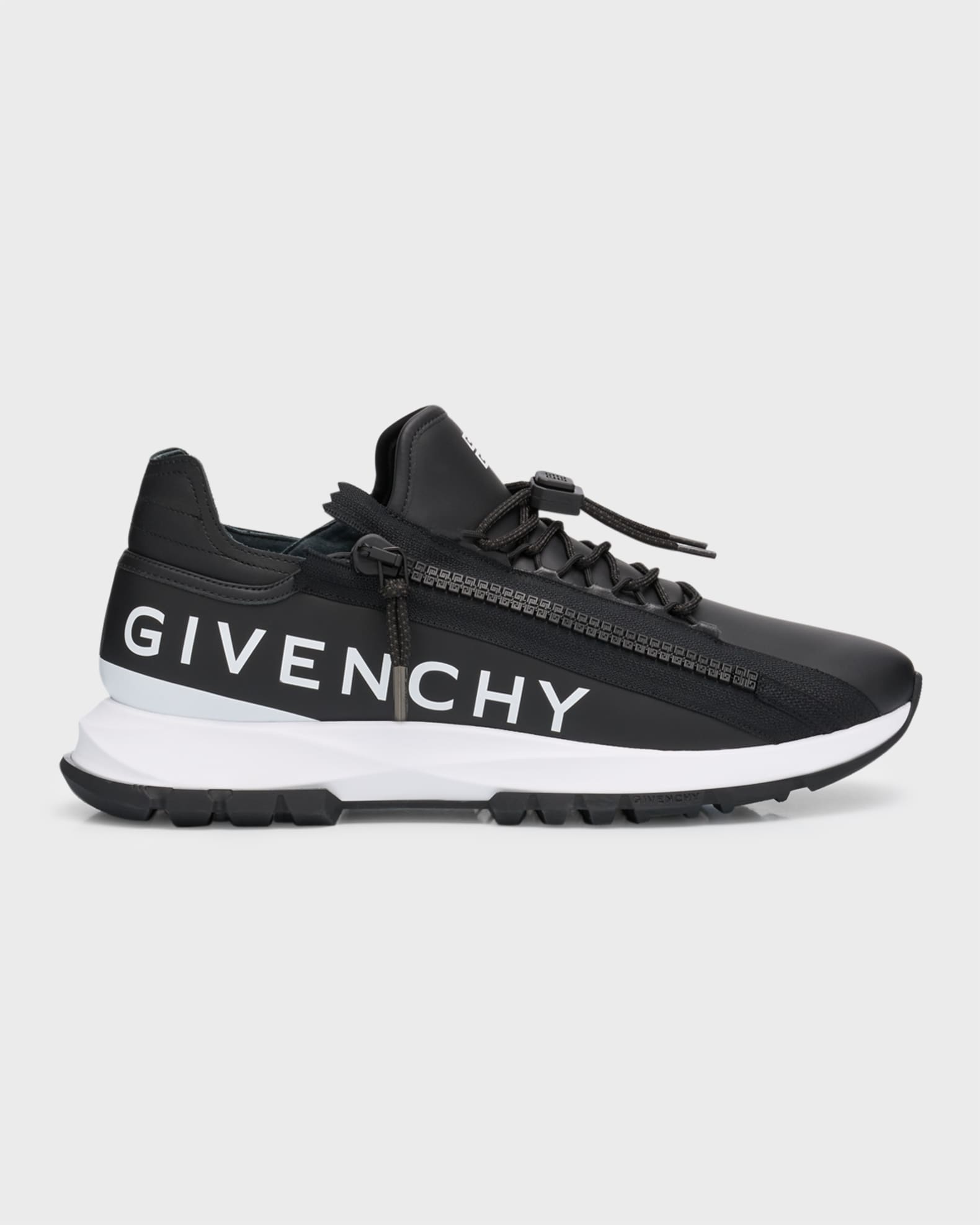 Men's Spectre Leather Side-Zip Runner Sneakers 0