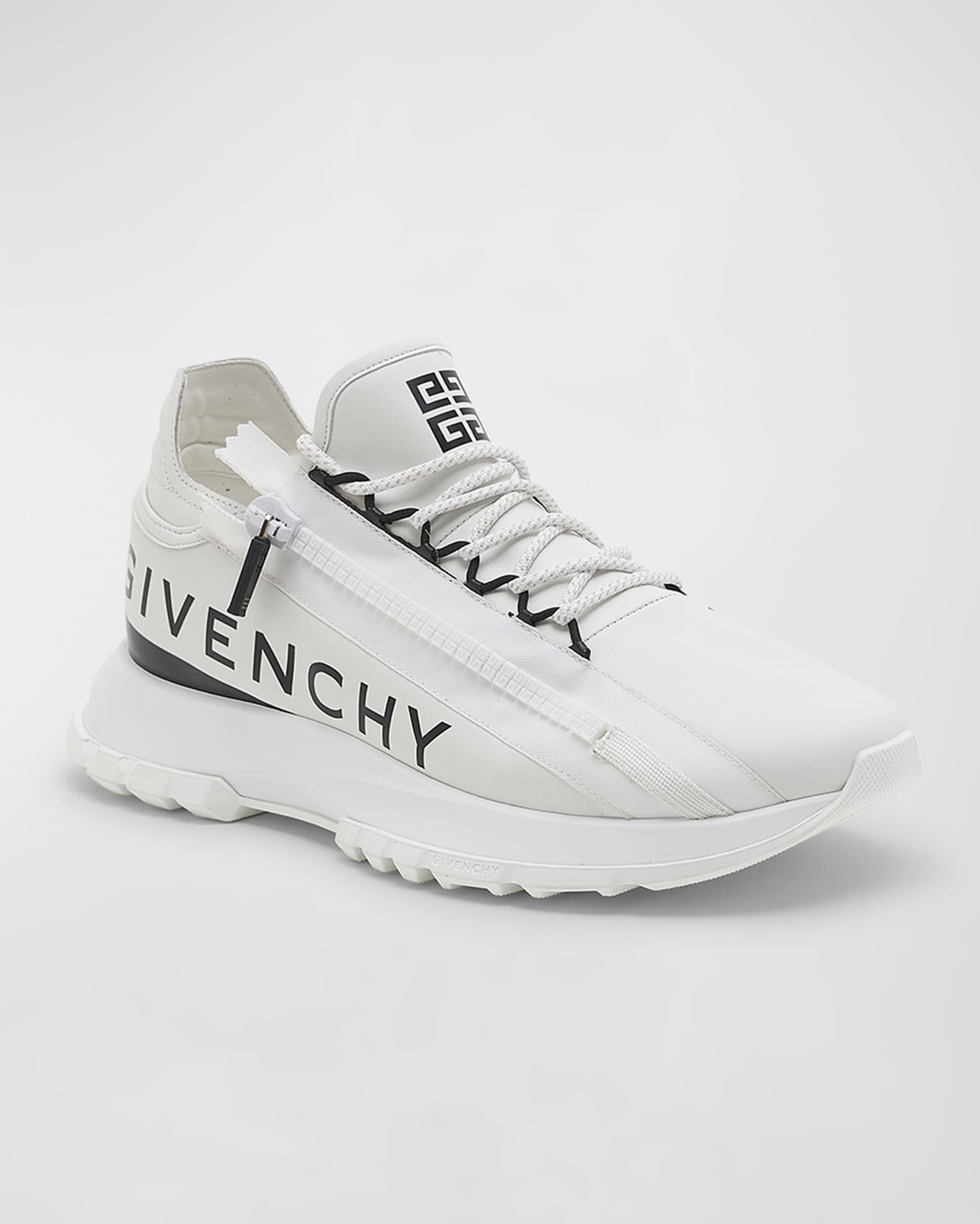 Men's Spectre Leather Side-Zip Runner Sneakers 1