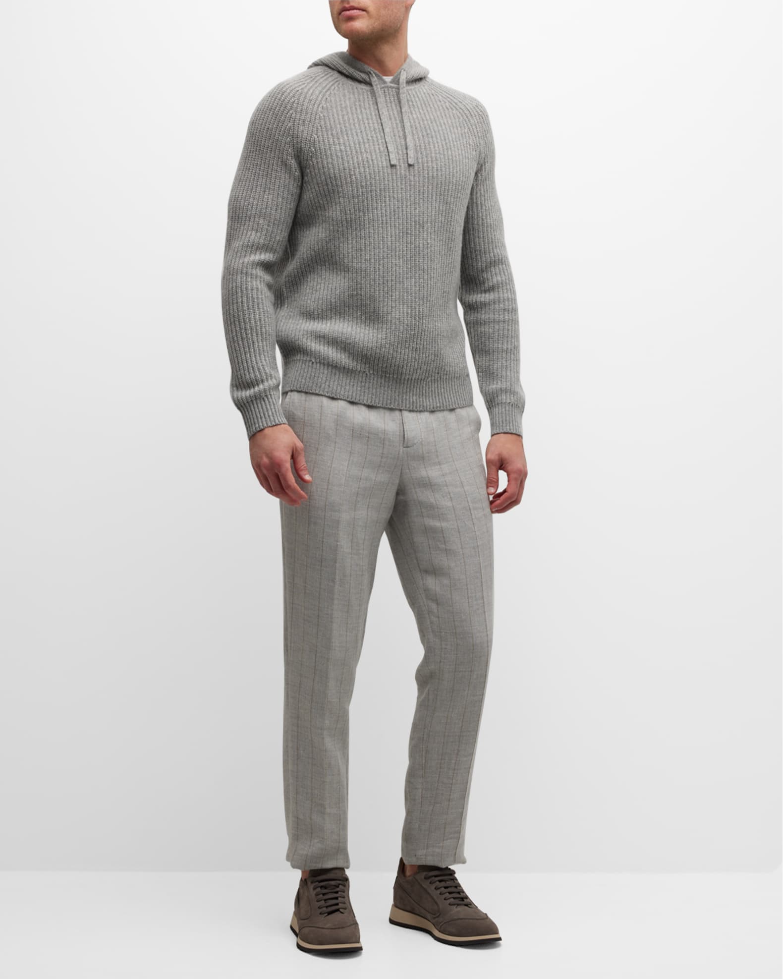 Neiman Marcus Men's WoolCashmere Hoodie Neiman Marcus
