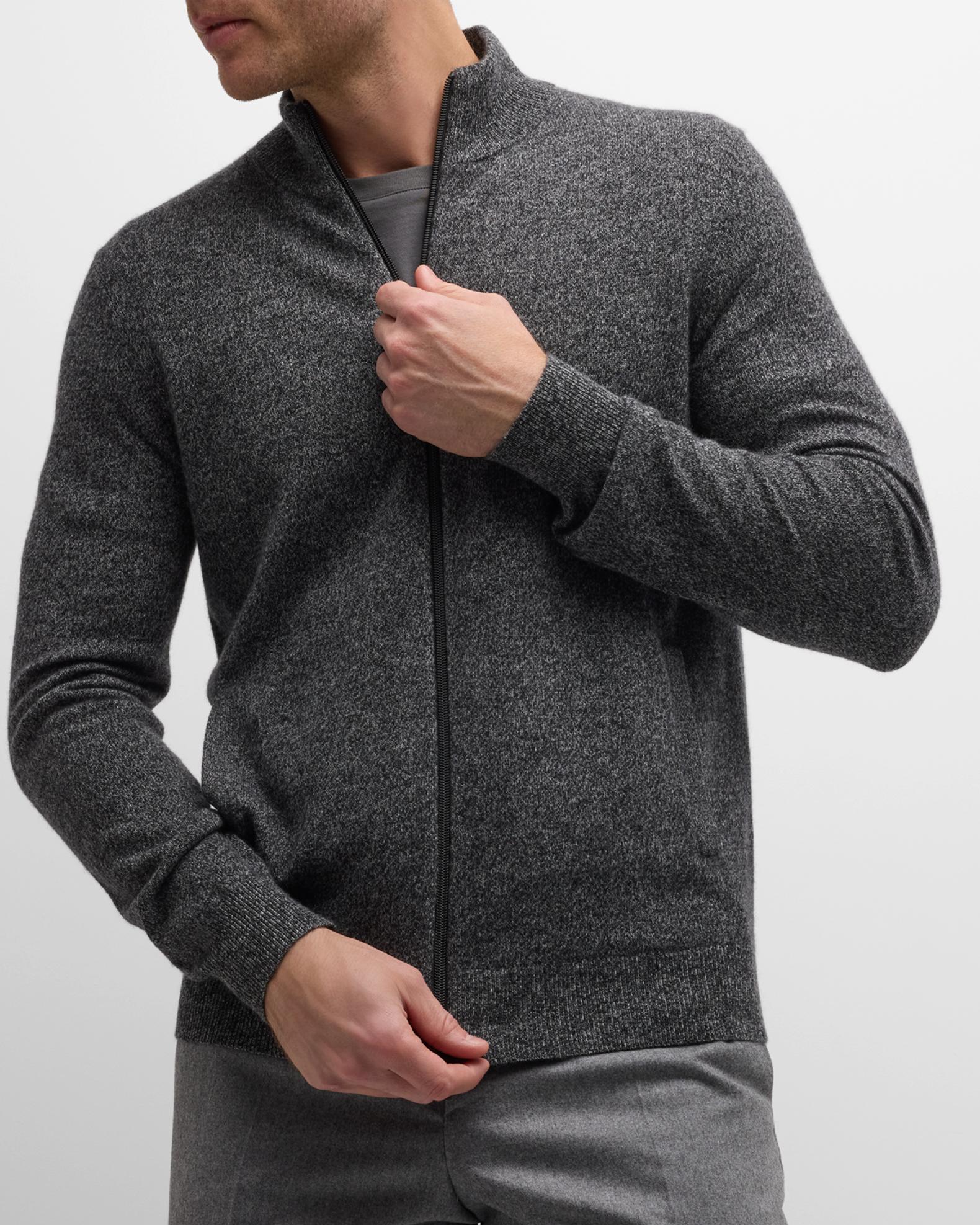 Neiman Marcus Men's Cashmere Full-Zip Sweater | Neiman Marcus