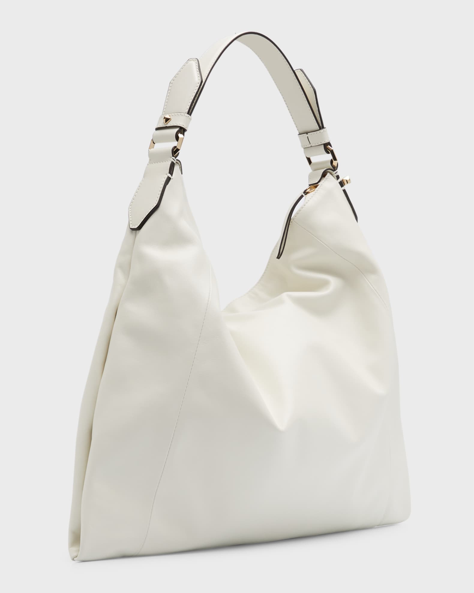 Jimmy Choo Ana Zip Leather Hobo Bag Neiman Marcus