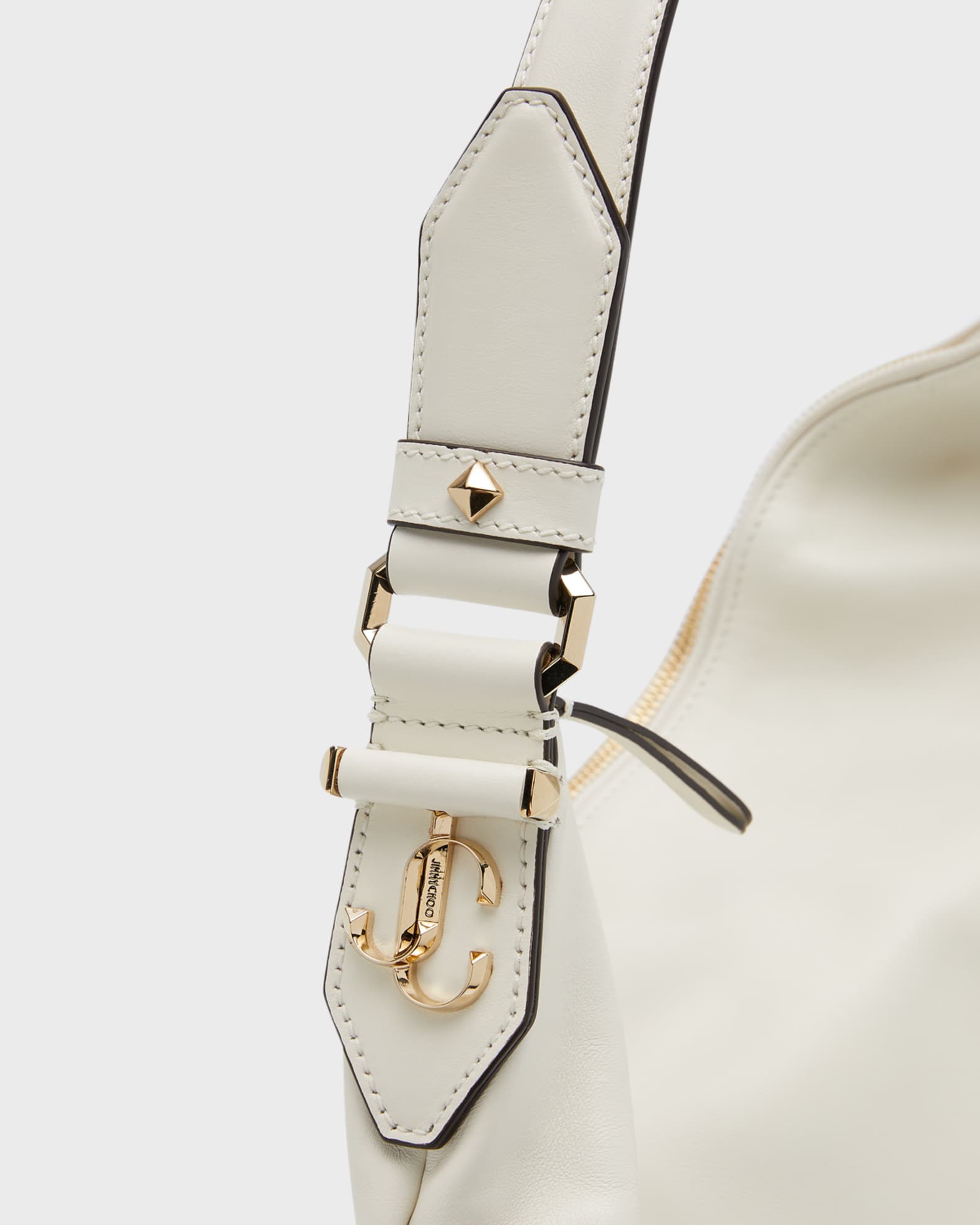 Jimmy Choo Ana Zip Leather Hobo Bag Neiman Marcus