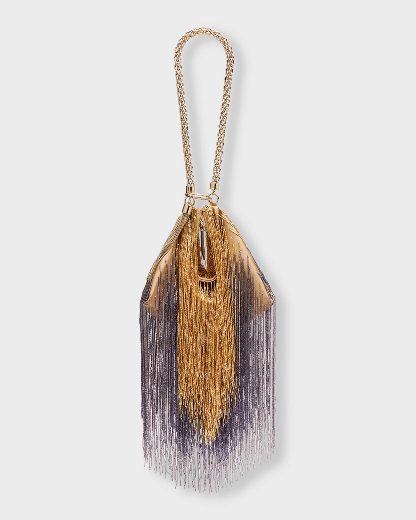 Jimmy Choo Callie Allover Fringe Chain Shoulder Bag