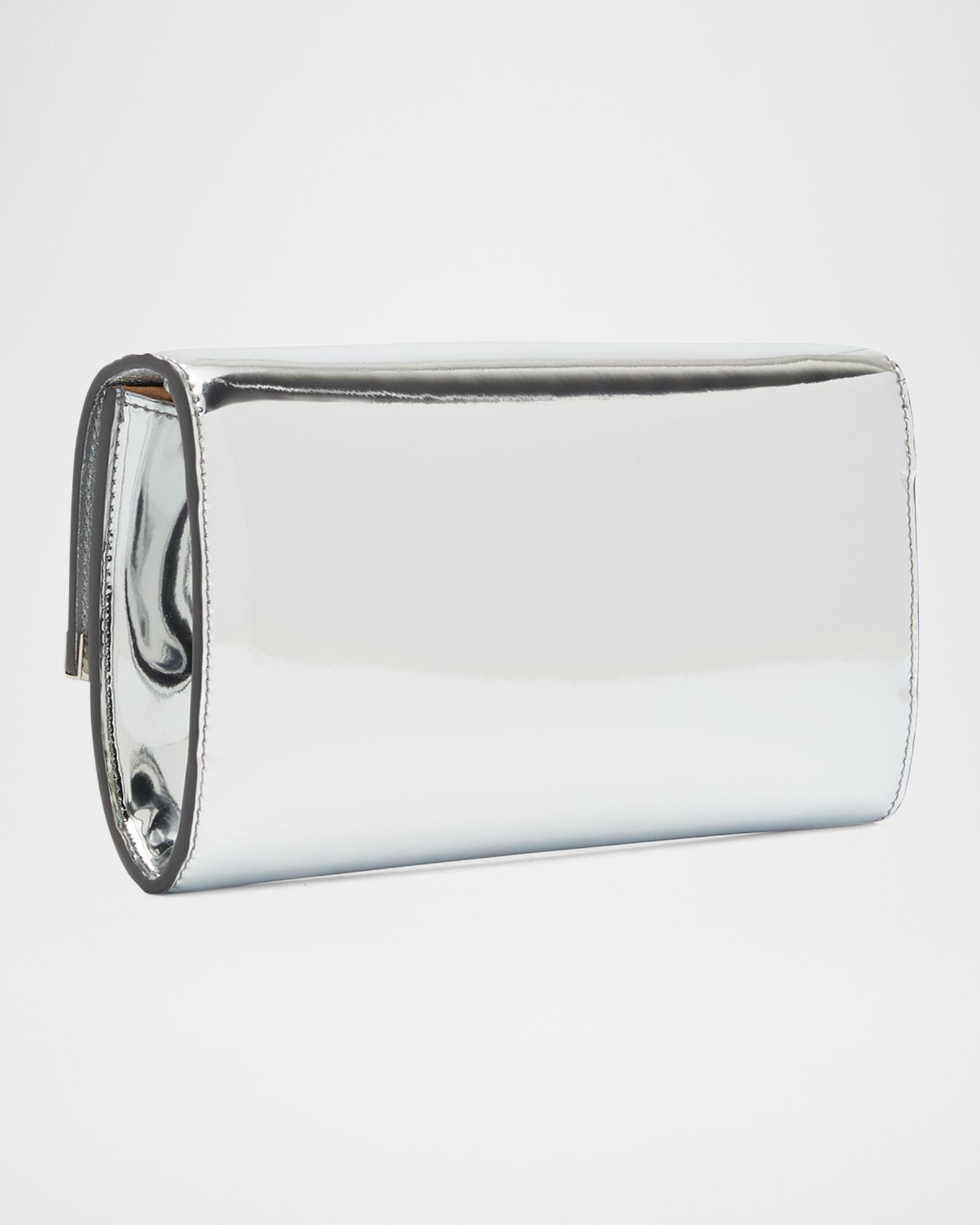 Jimmy Choo Emmie Metallic Leather Clutch Bag | Neiman Marcus