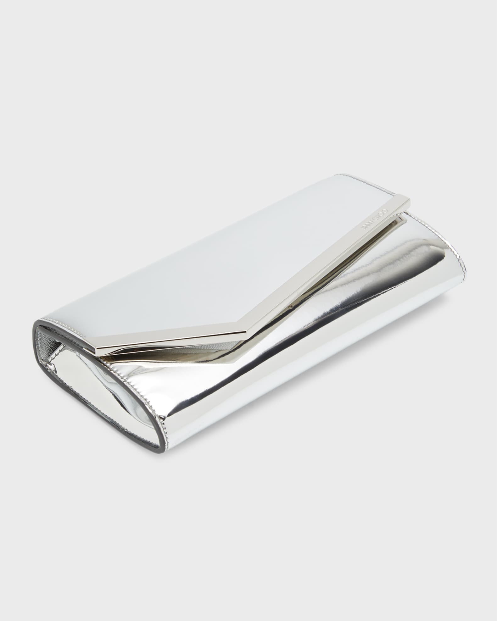 VIP【関税送料無料】希少 Jimmy Choo Emmie.Mif Bag EMMIE | Black Patent Leather Clutch Bag | Winter 2022