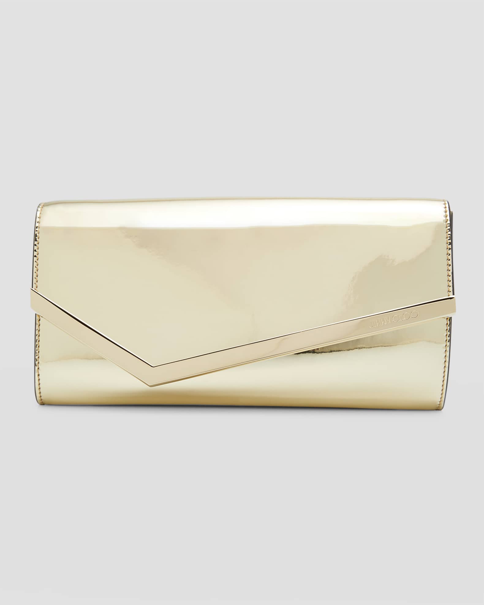Jimmy choo metallic clutch online