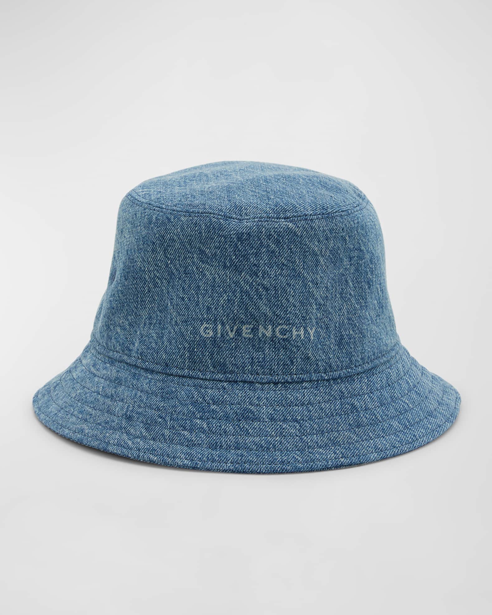 LOUIS VUITTON Monogram Denim Jacquard Bob Bucket Hat M Blue