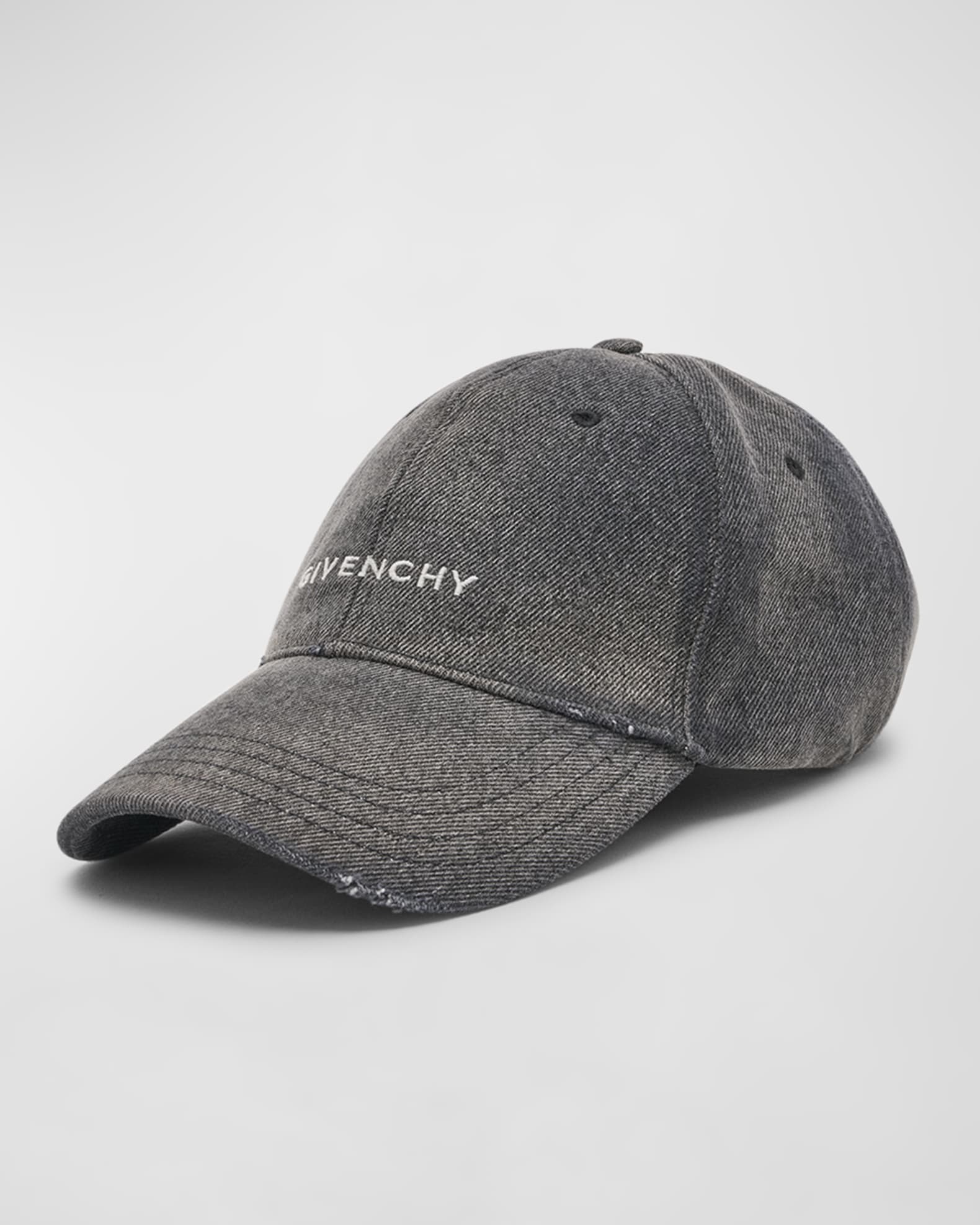 Givenchy Washed Denim Baseball Cap | Neiman Marcus