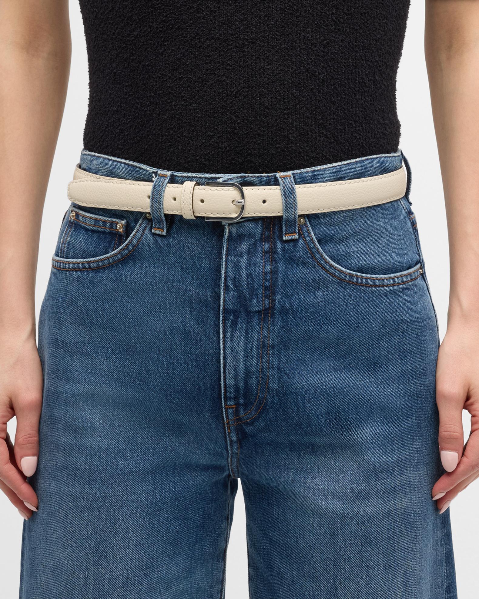 Toteme Slim Trouser Leather Belt | Neiman Marcus