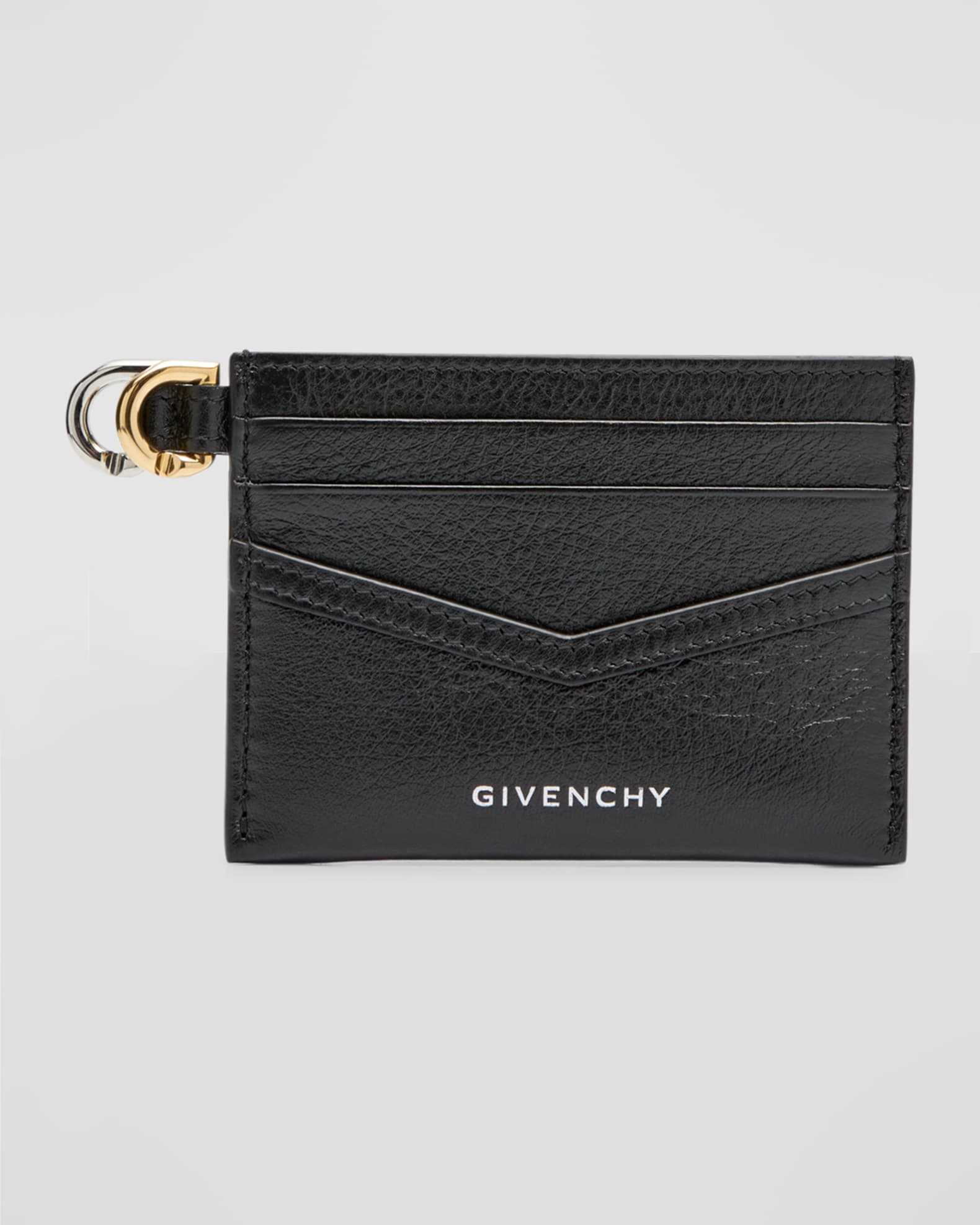Givenchy Voyou Cardholder in Tumbled Leather | Neiman Marcus