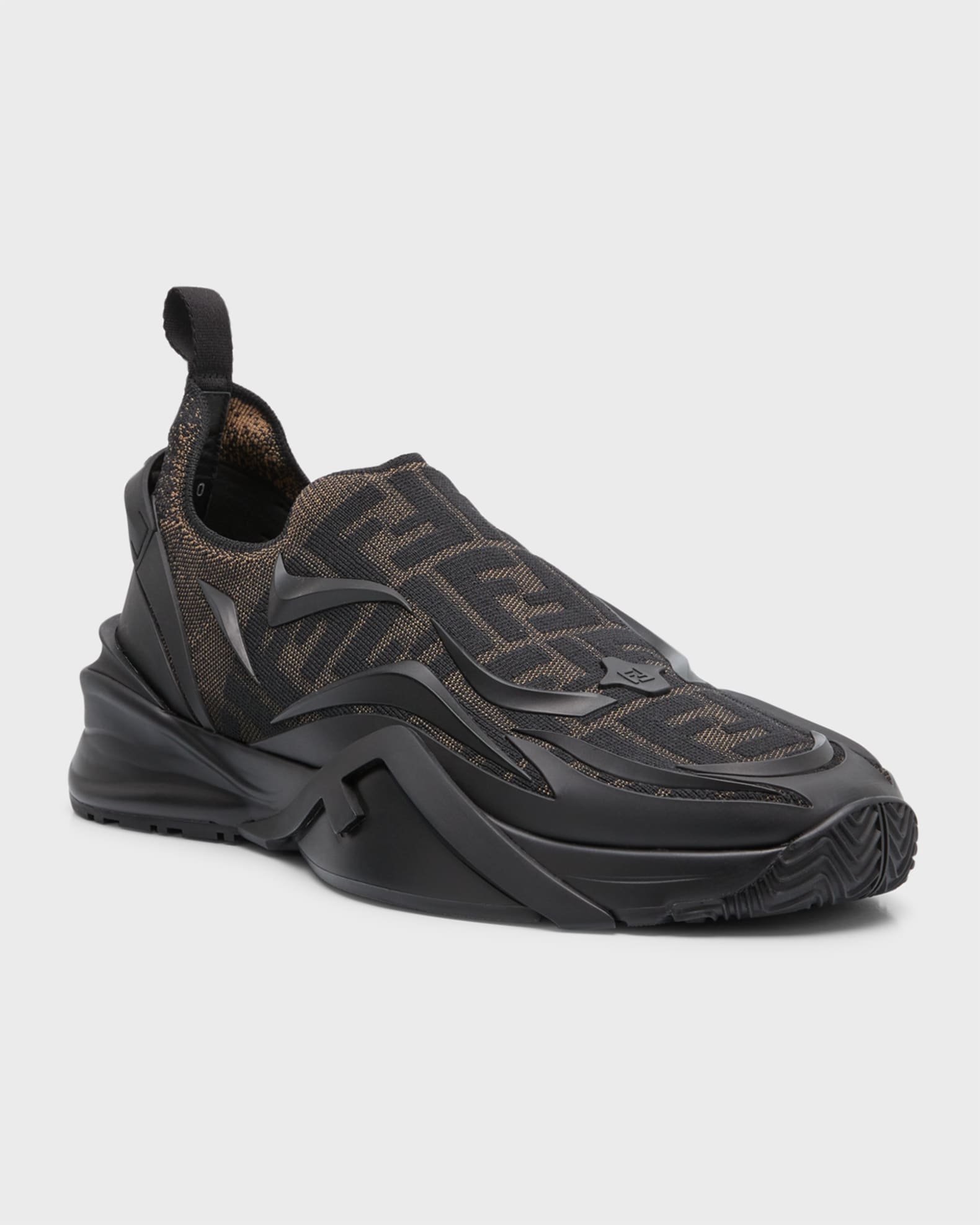 Fendi runner monochrome sneakers best sale
