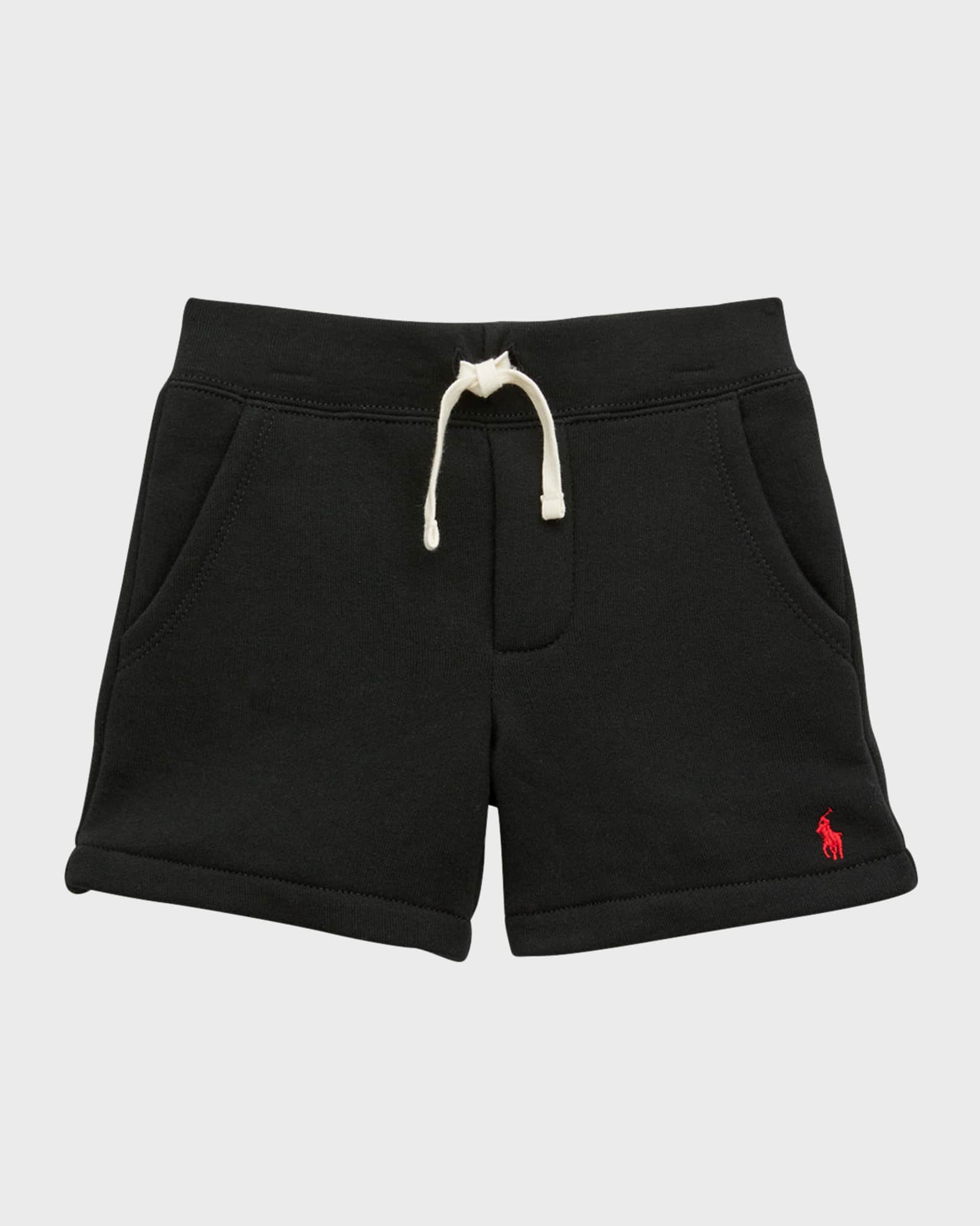 Kid's Embroidered Pony Fleece Shorts 0