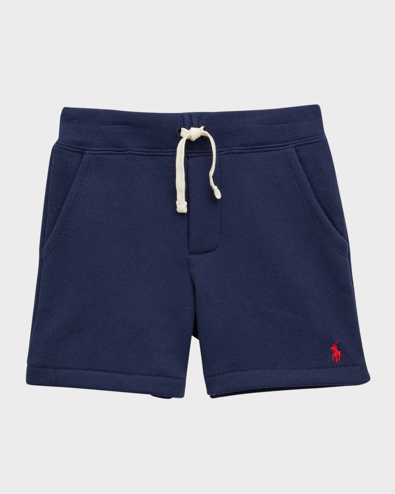Kid's Embroidered Pony Fleece Shorts 0