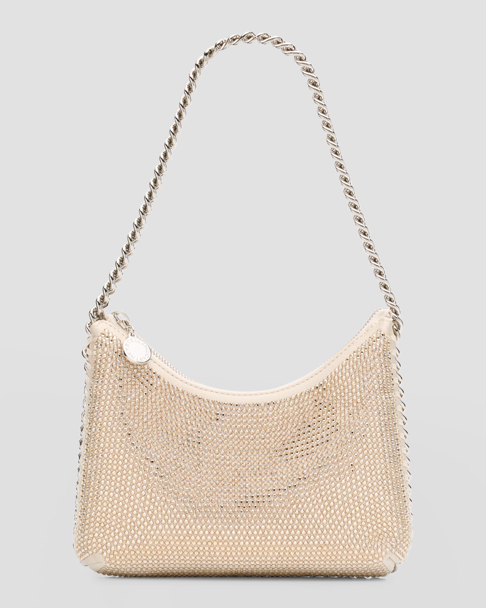 Stella Mccartney Falabella Mini Crystal Shoulder Bag Honey