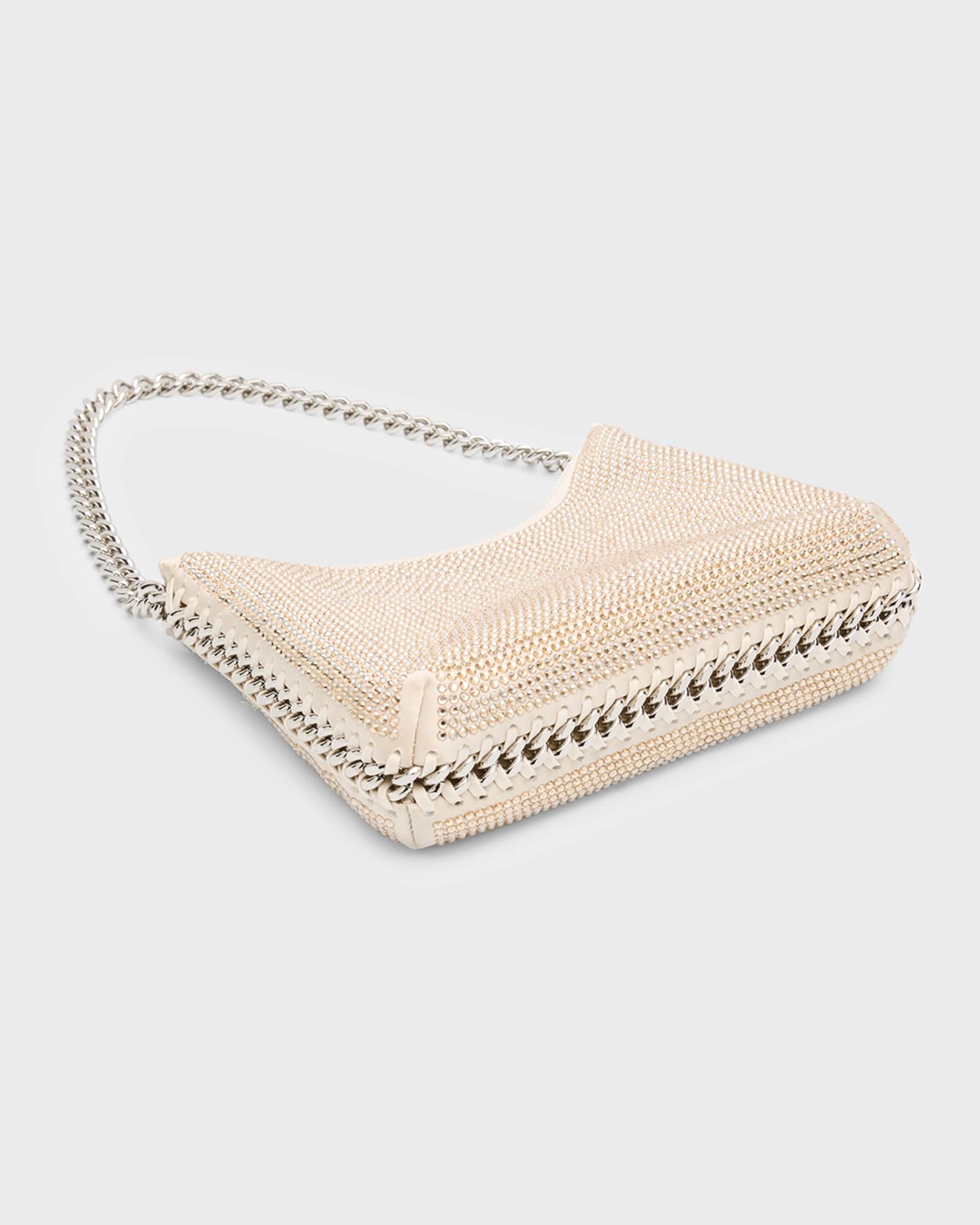 Stella Mccartney Falabella Mini Crystal Shoulder Bag Honey