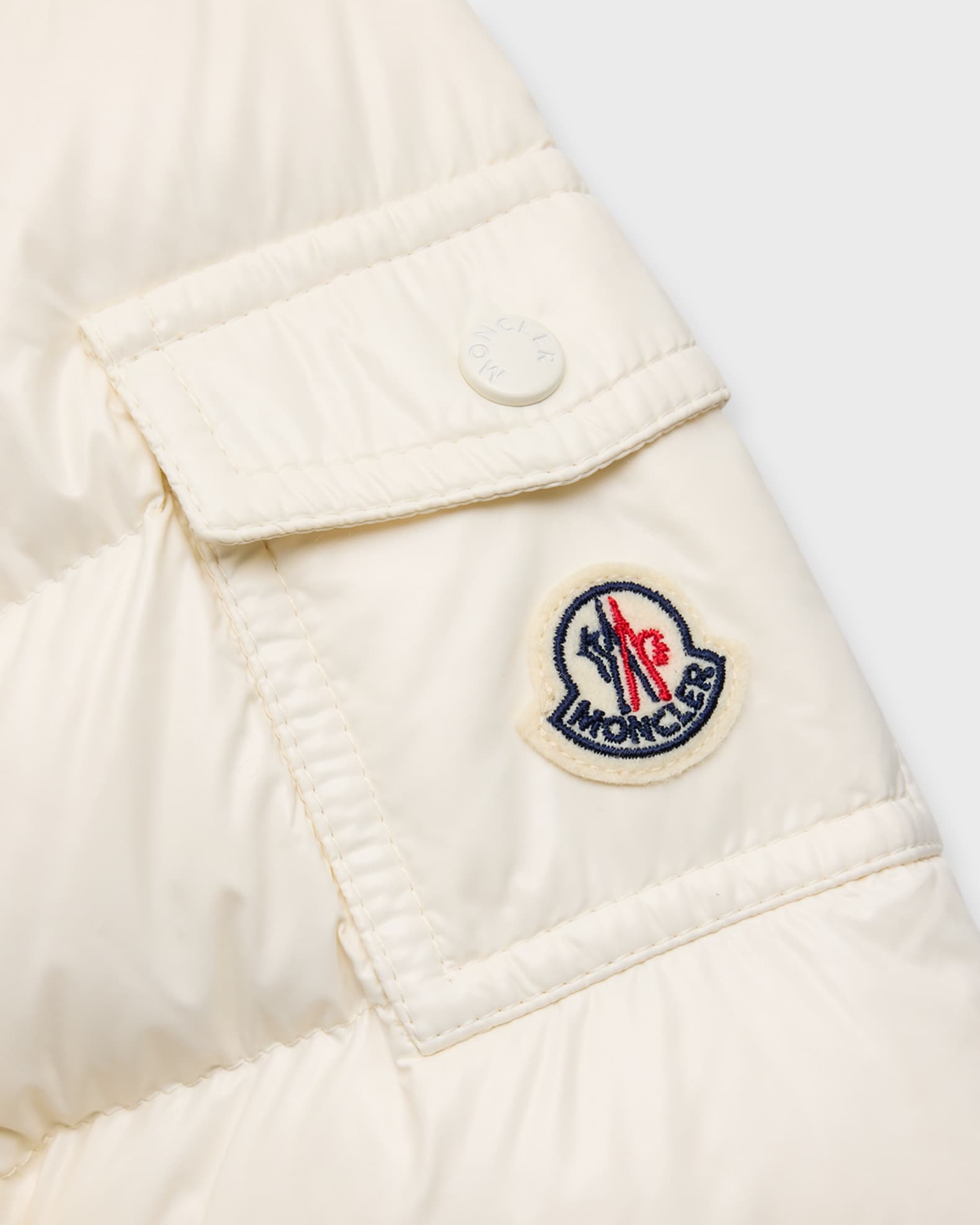 Moncler Kids Bady Faux Fur Quilted Jacket, Size 4-6 | Neiman Marcus