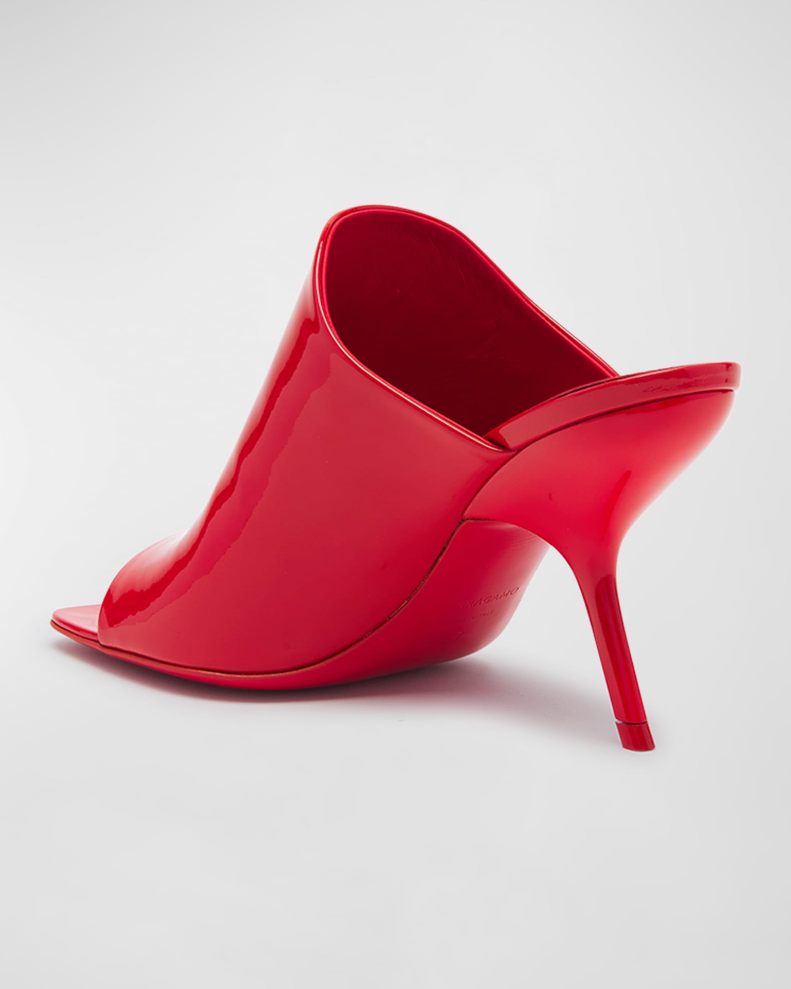 Ferragamo Era Patent Stiletto Mule Sandals | Neiman Marcus