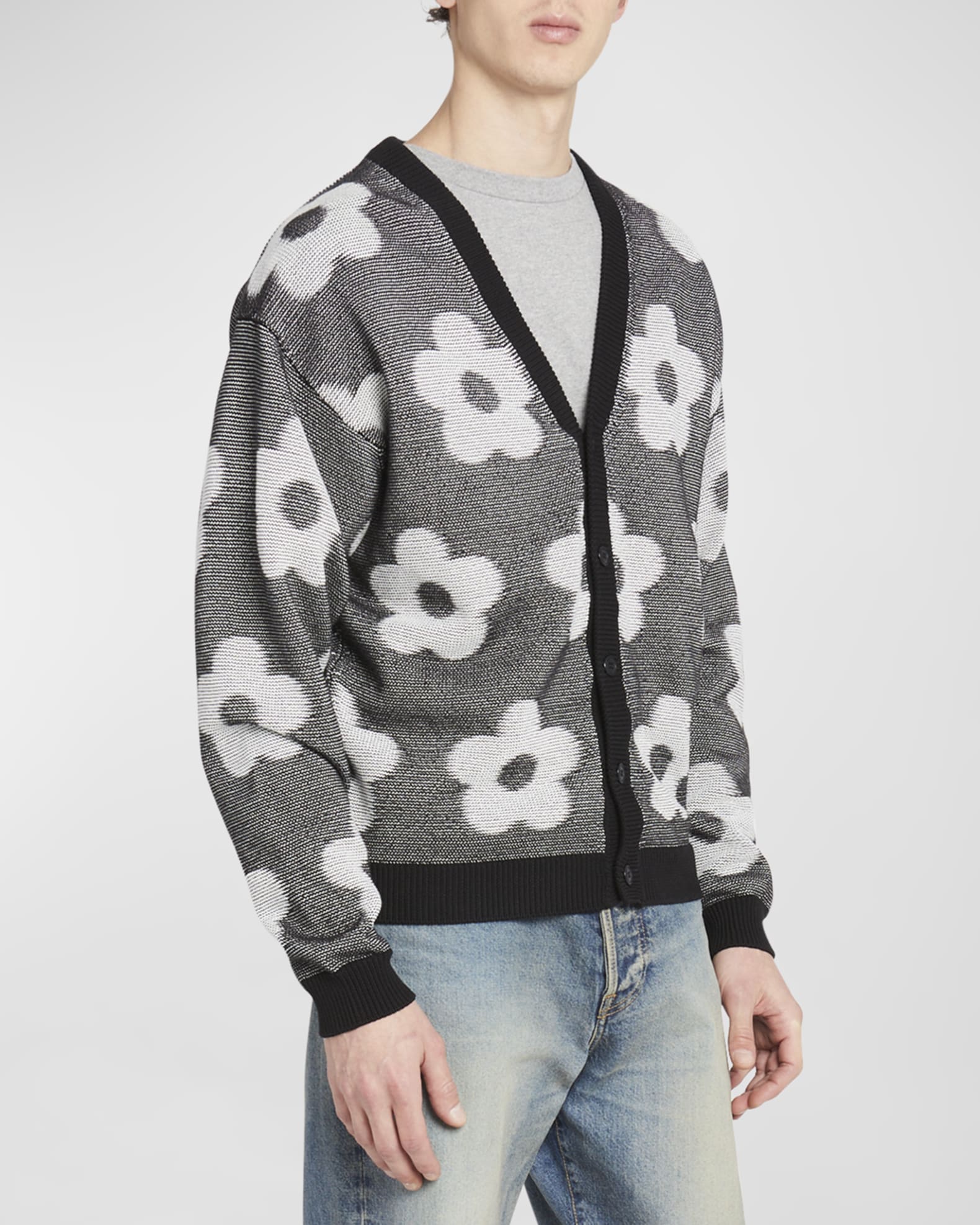 Kenzo Men's Flower Spot Cardigan | Neiman Marcus