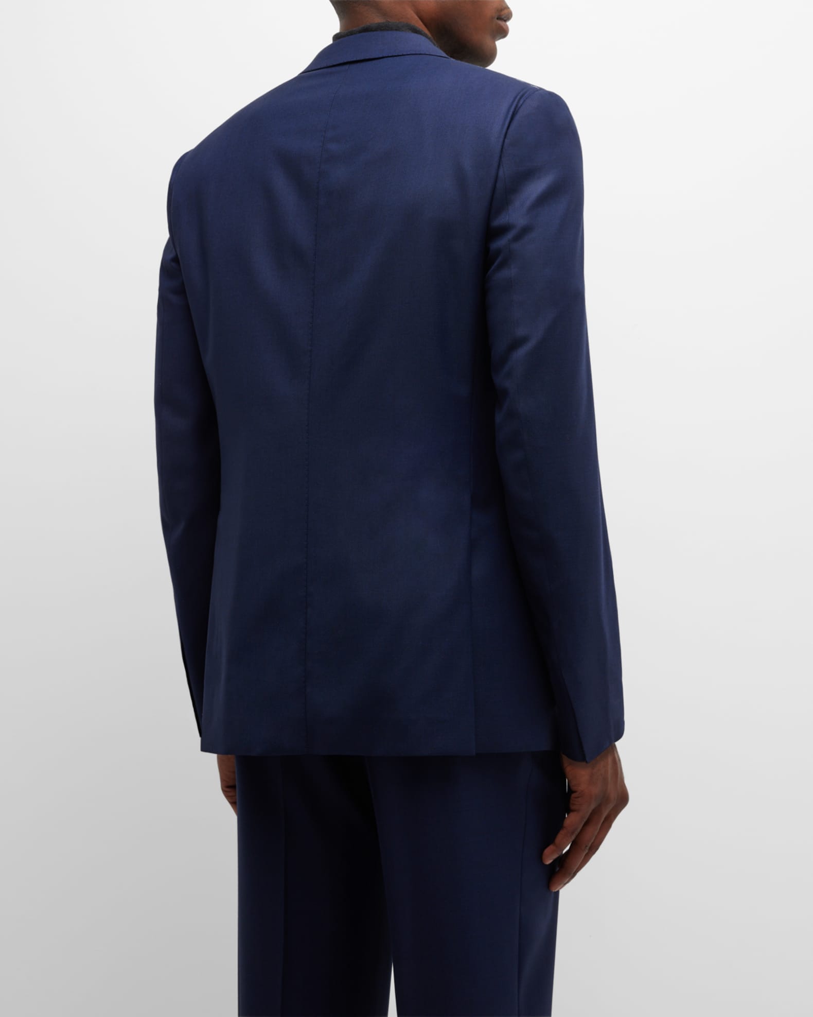 Brioni Men's Textured Solid Two-Piece Suit, Bright Navy | Neiman Marcus