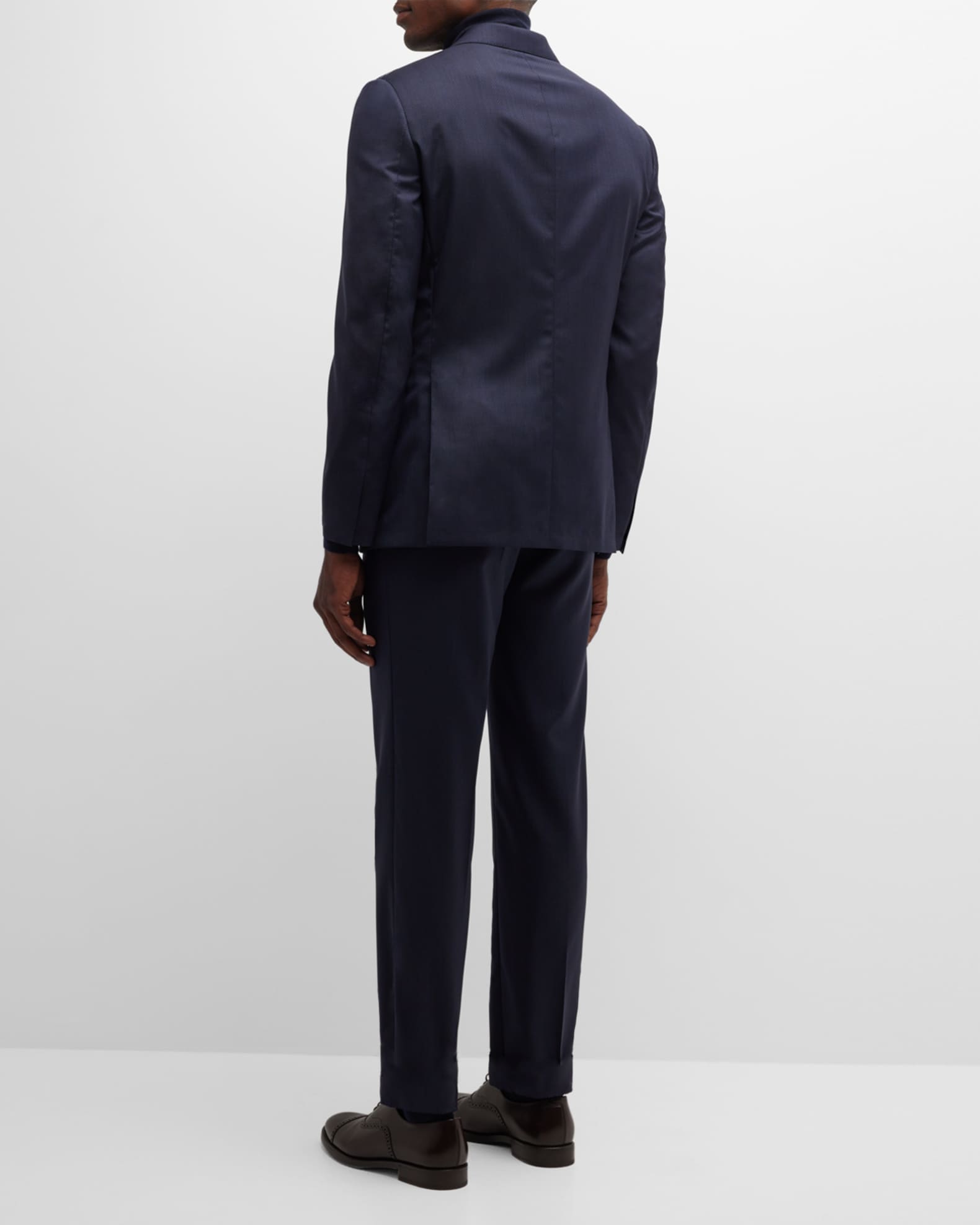 Brioni Men's Navy Steep Twill Three-Piece Suit | Neiman Marcus