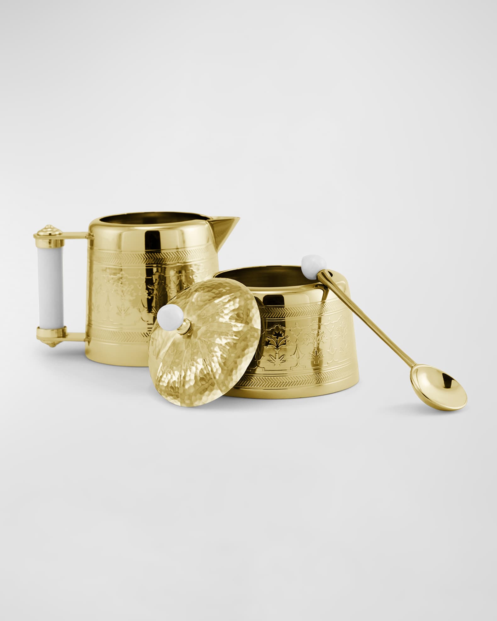 Palace Creamer and Sugar Pot Gold 1