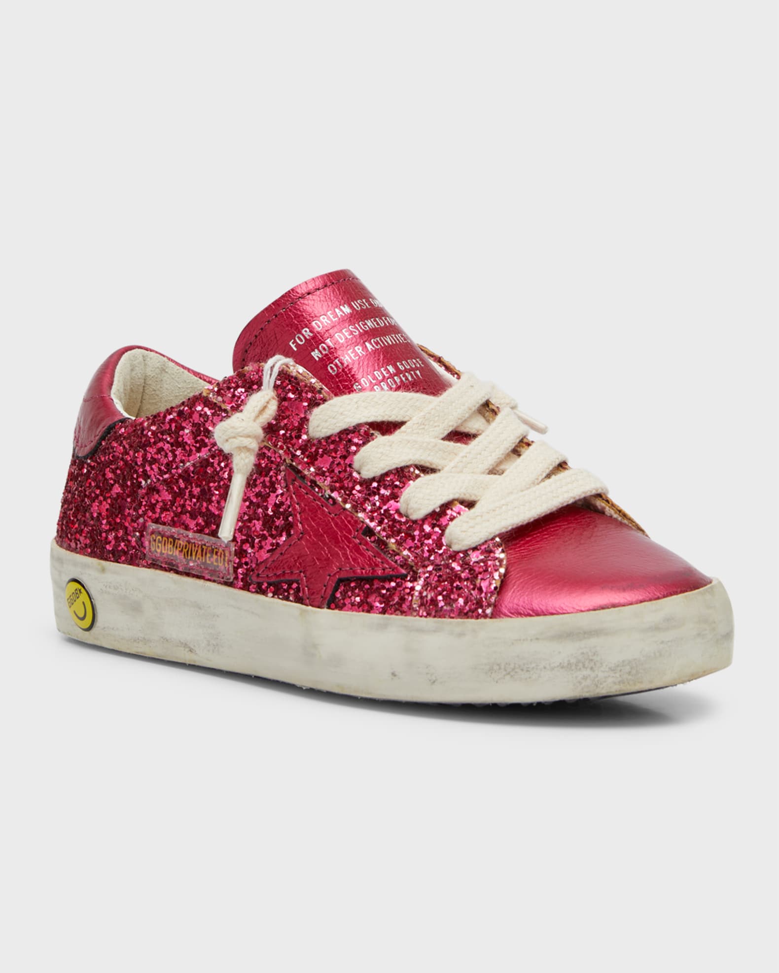 Girl's Superstar Glitter Low-Top Sneakers, Baby/Toddler 1