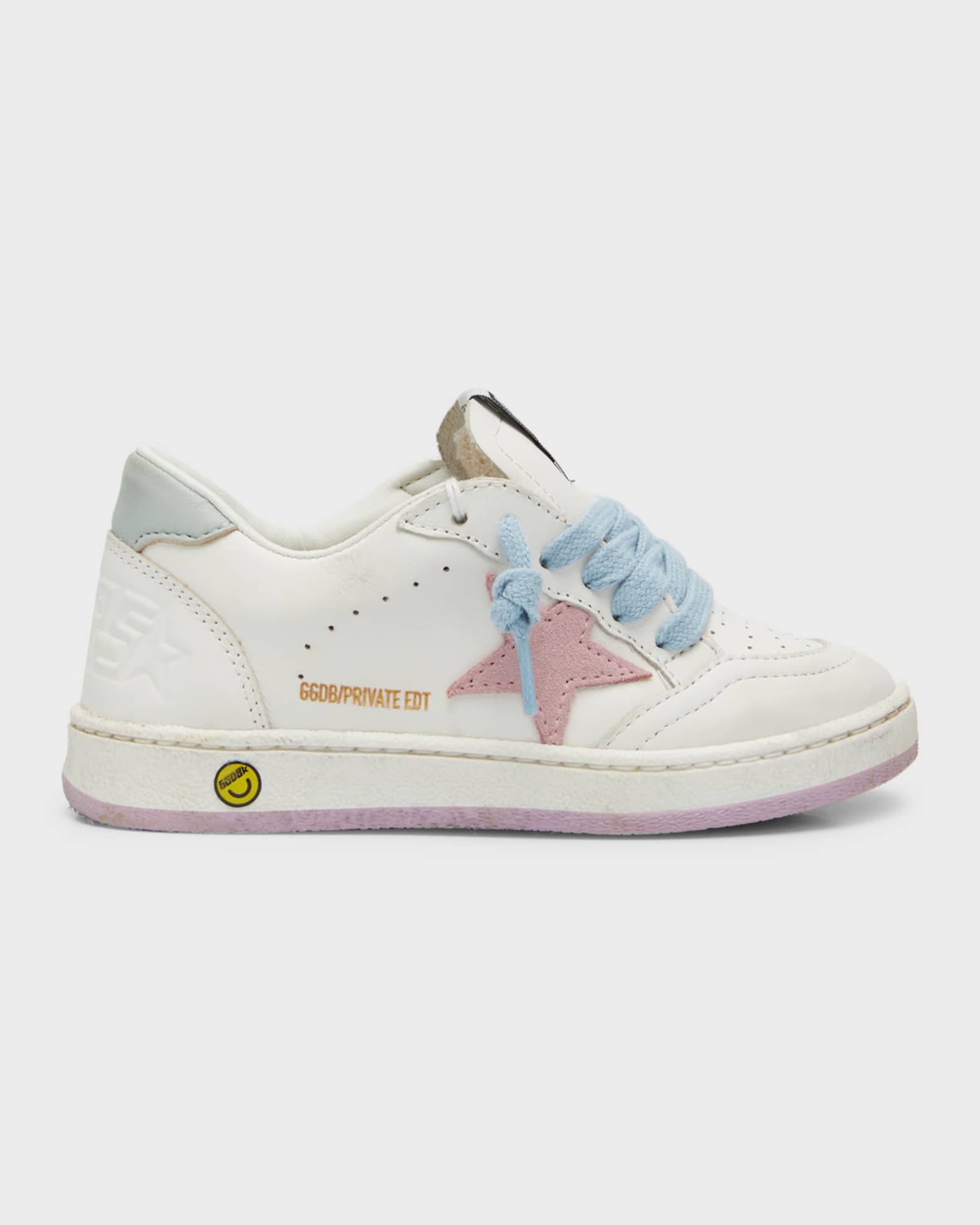 Girl's Ballstar Low-Top Leather Sneakers, Baby/Toddler 0