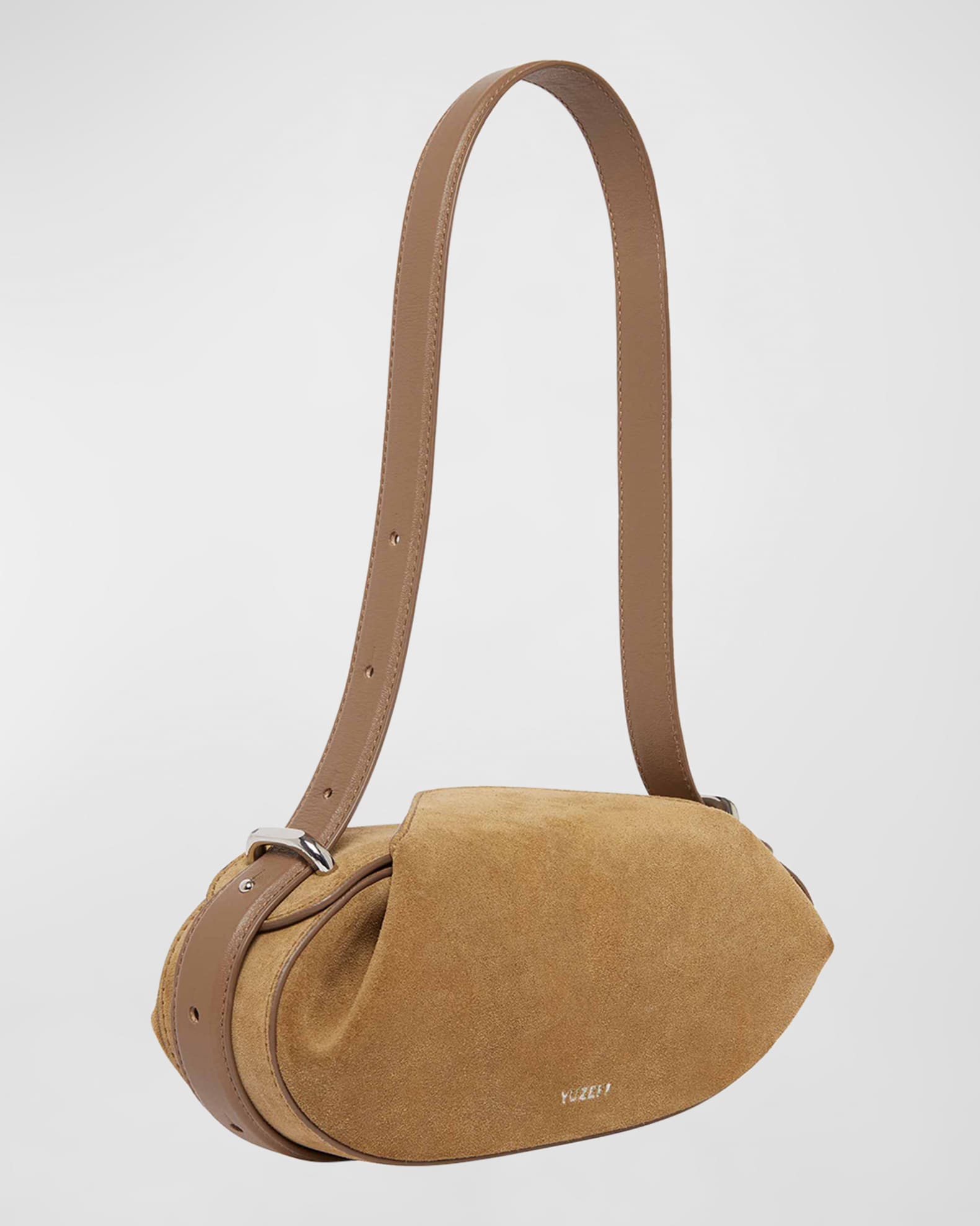 Yuzefi Dinner Roll Suede Shoulder Bag Neiman Marcus