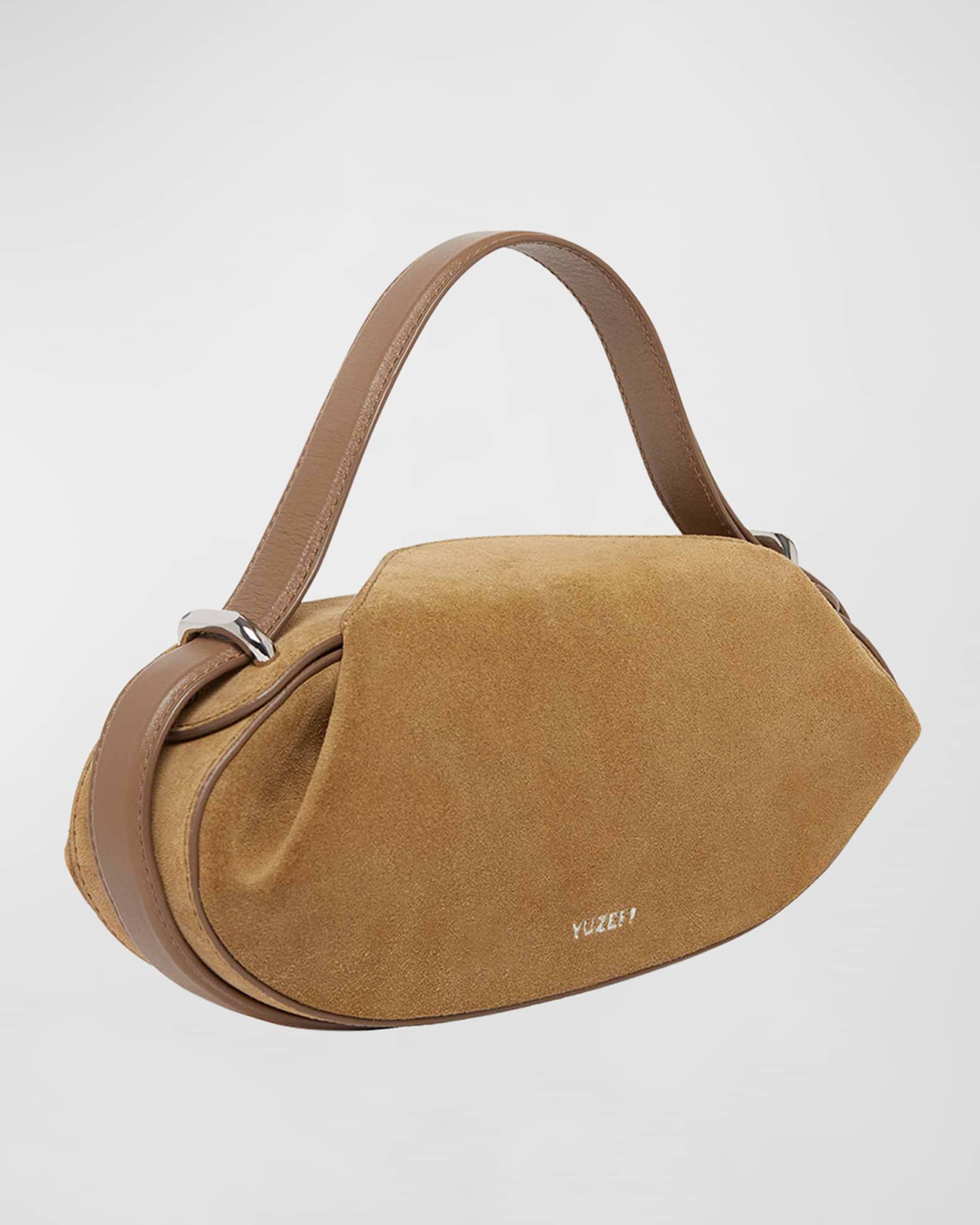 Yuzefi Dinner Roll Suede Shoulder Bag Neiman Marcus