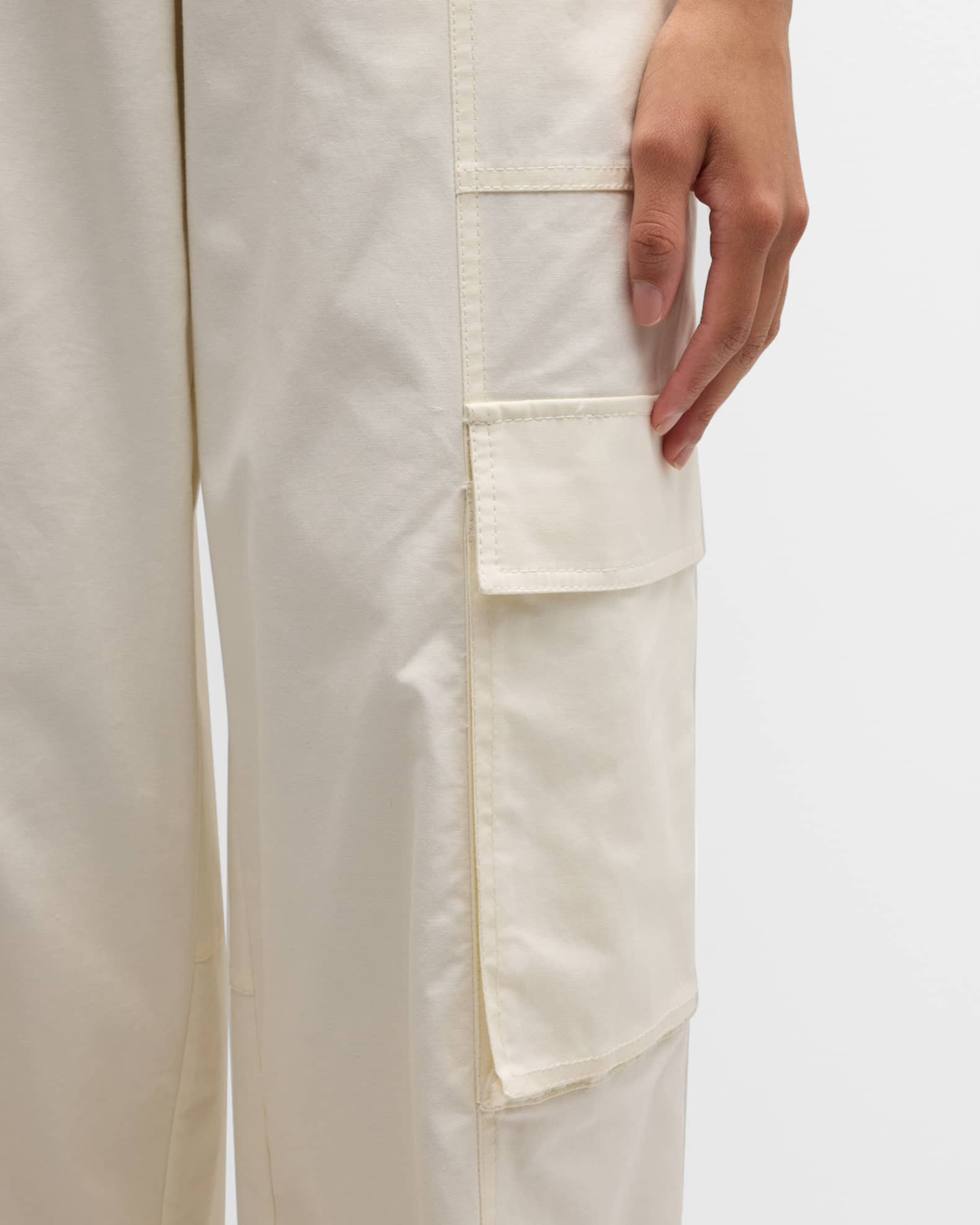 SIMKHAI Lionelle Twill Utility Cargo Pants | Neiman Marcus