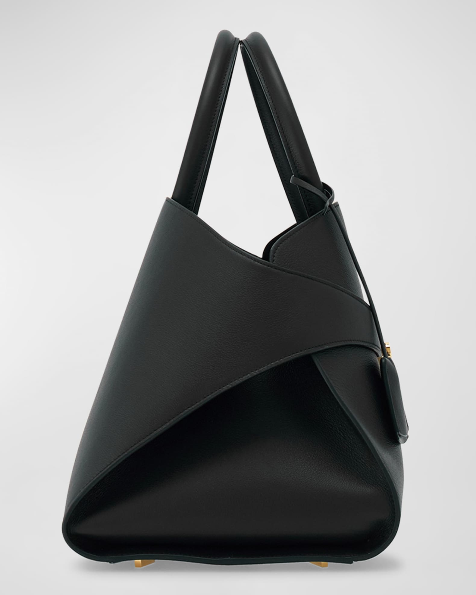 Ferragamo Hug Gancini Medium Leather Top-Handle Bag | Neiman Marcus