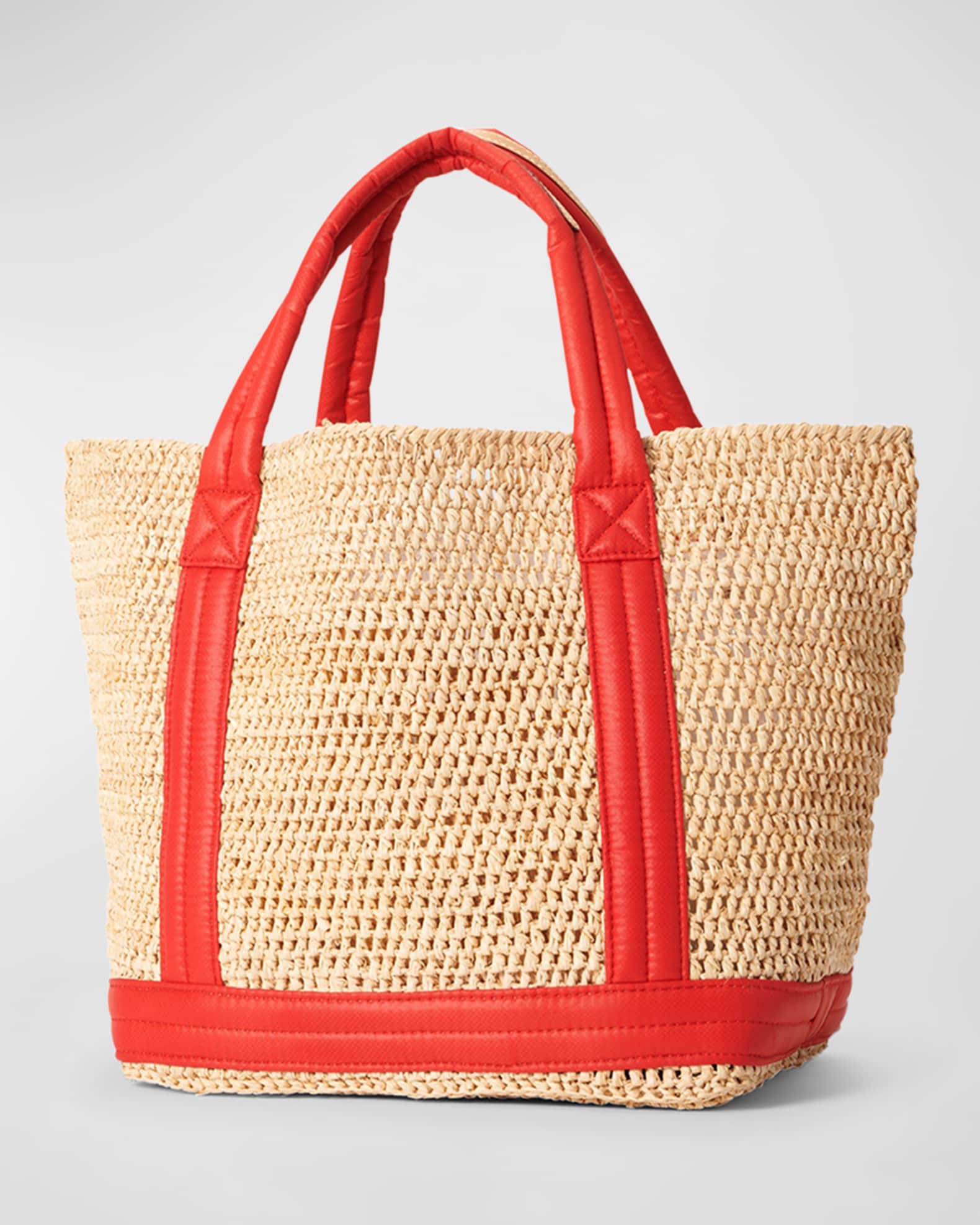 Designer Beach Raffia Travel Chic Bucket Handbag EC