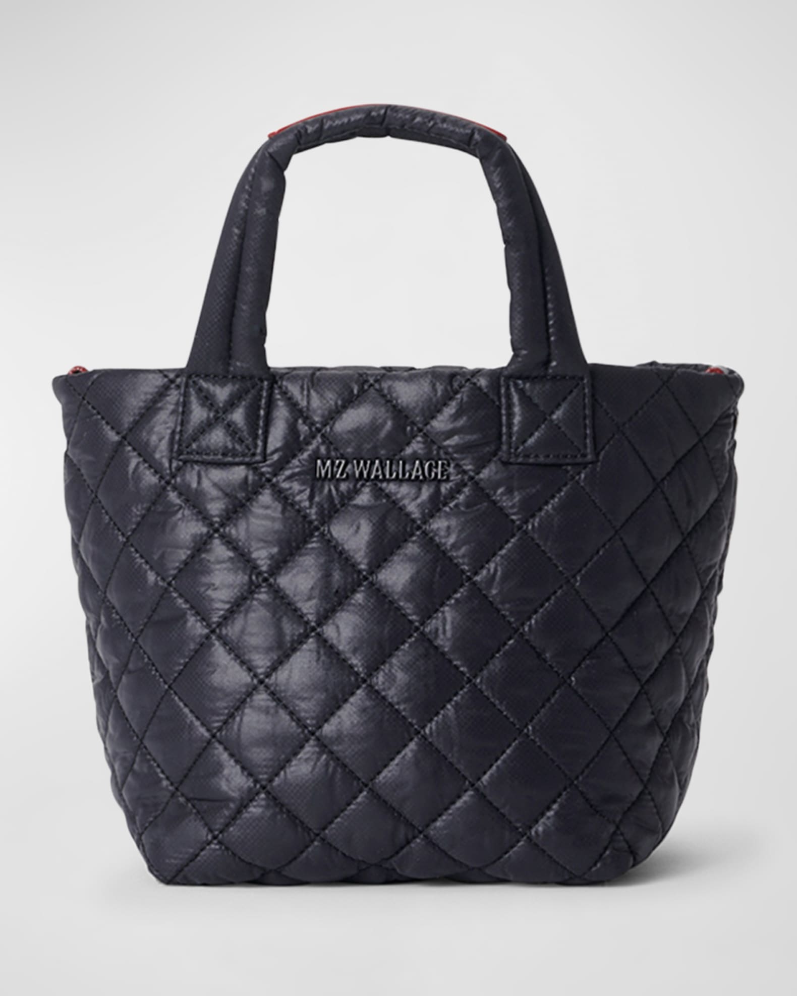 Mini Metro Tote Deluxe Quilted Handbag in Black | MZ Wallace