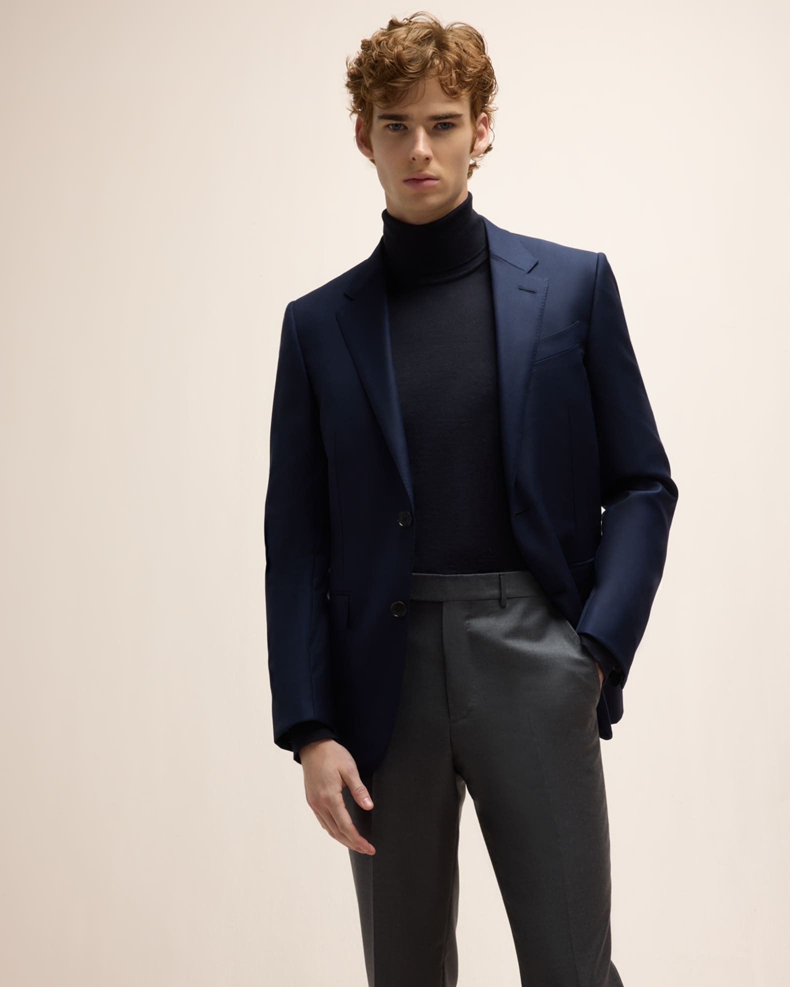 ZEGNA Men's Solid Wool Blazer | Neiman Marcus