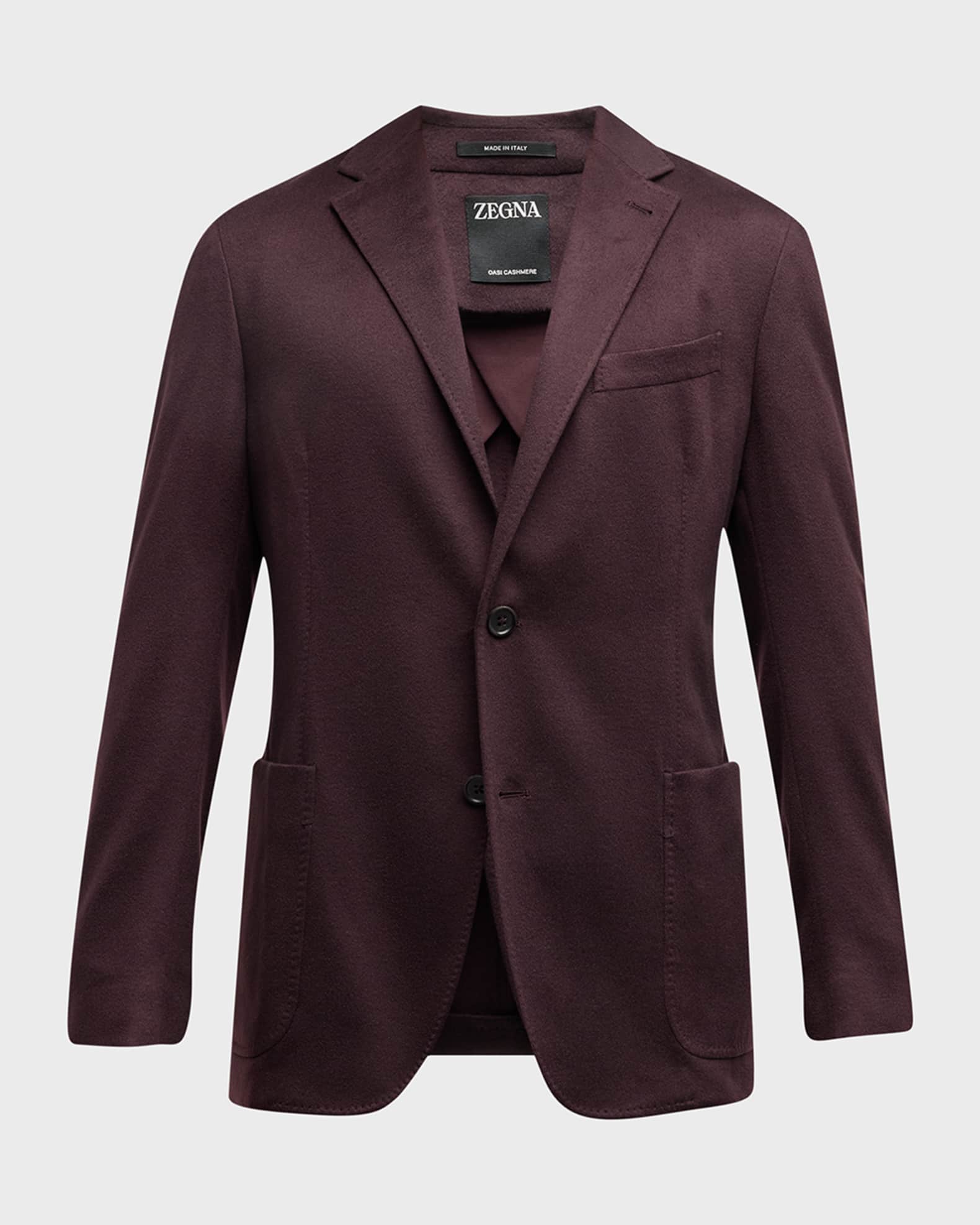 Zegna notched-lapel single-breasted bazer - Brown